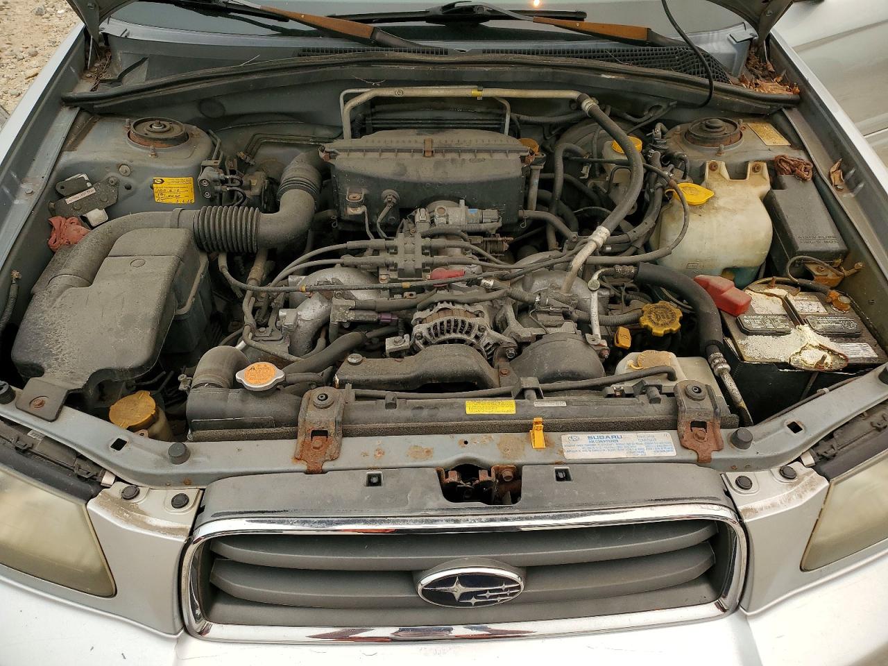 2003 Subaru Forester 2.5xs Silver vin: JF1SG65603G754635