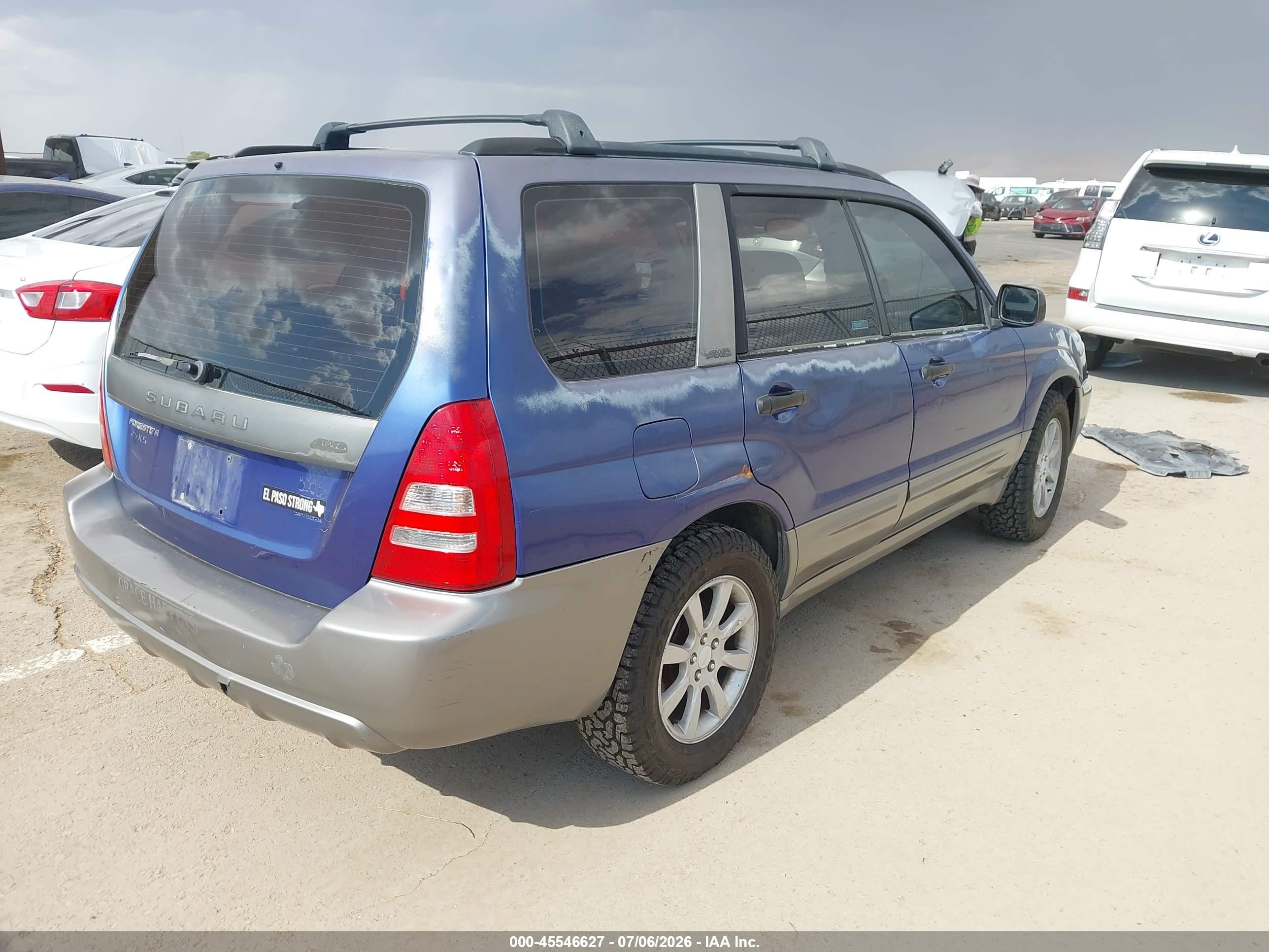 2003 Subaru Forester Xs Blue vin: JF1SG65603H705980