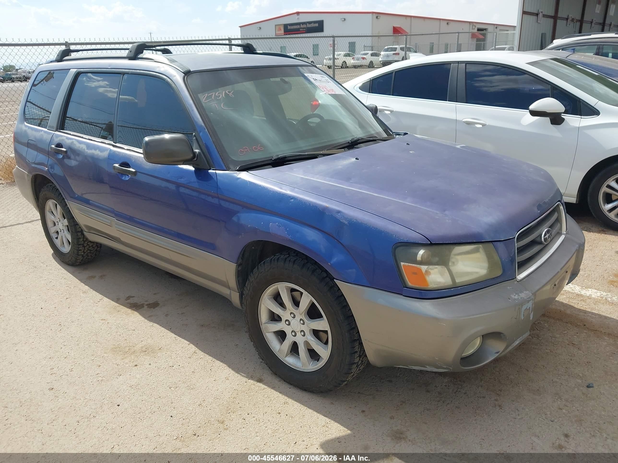 2003 Subaru Forester Xs Blue vin: JF1SG65603H705980