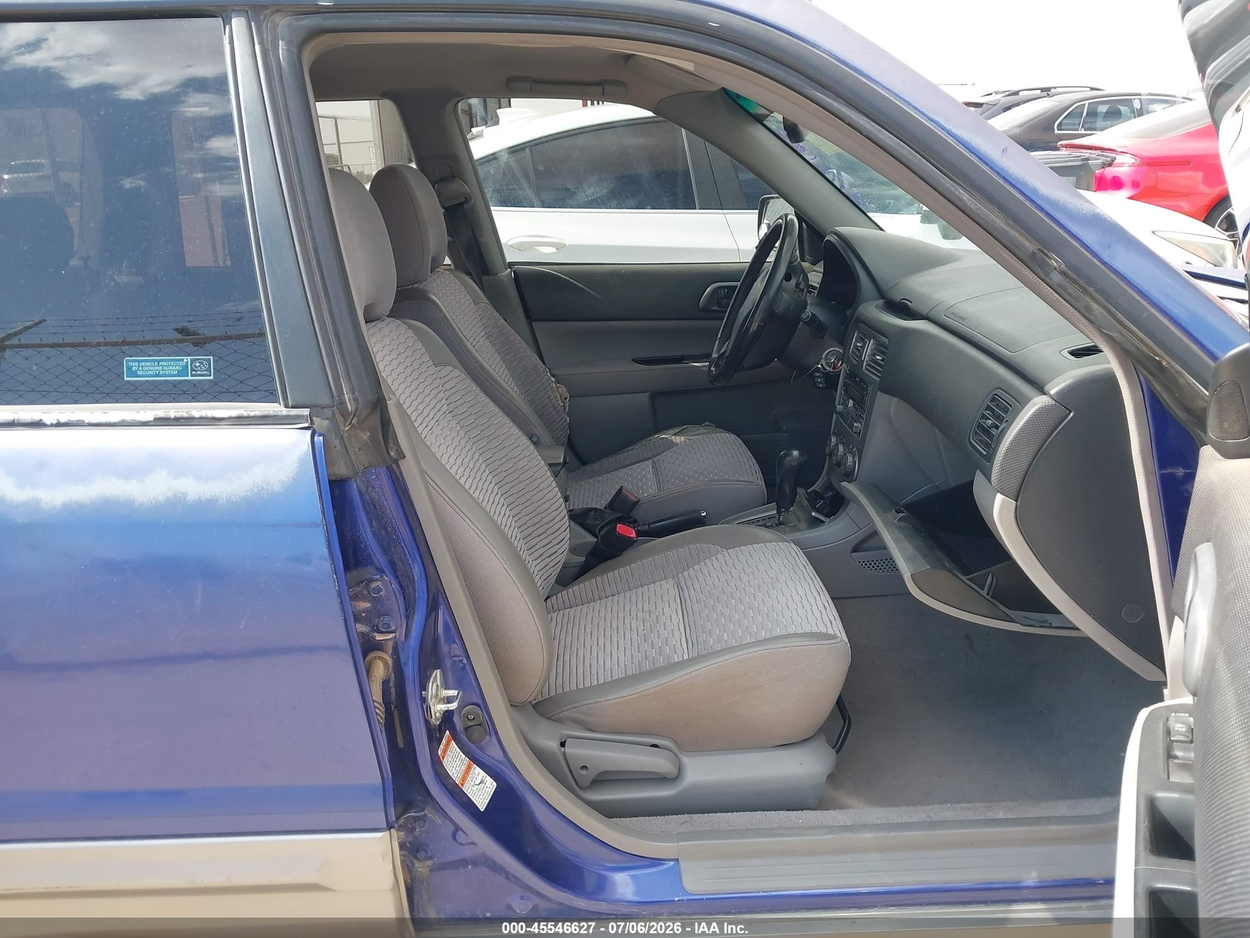 2003 Subaru Forester Xs Blue vin: JF1SG65603H705980