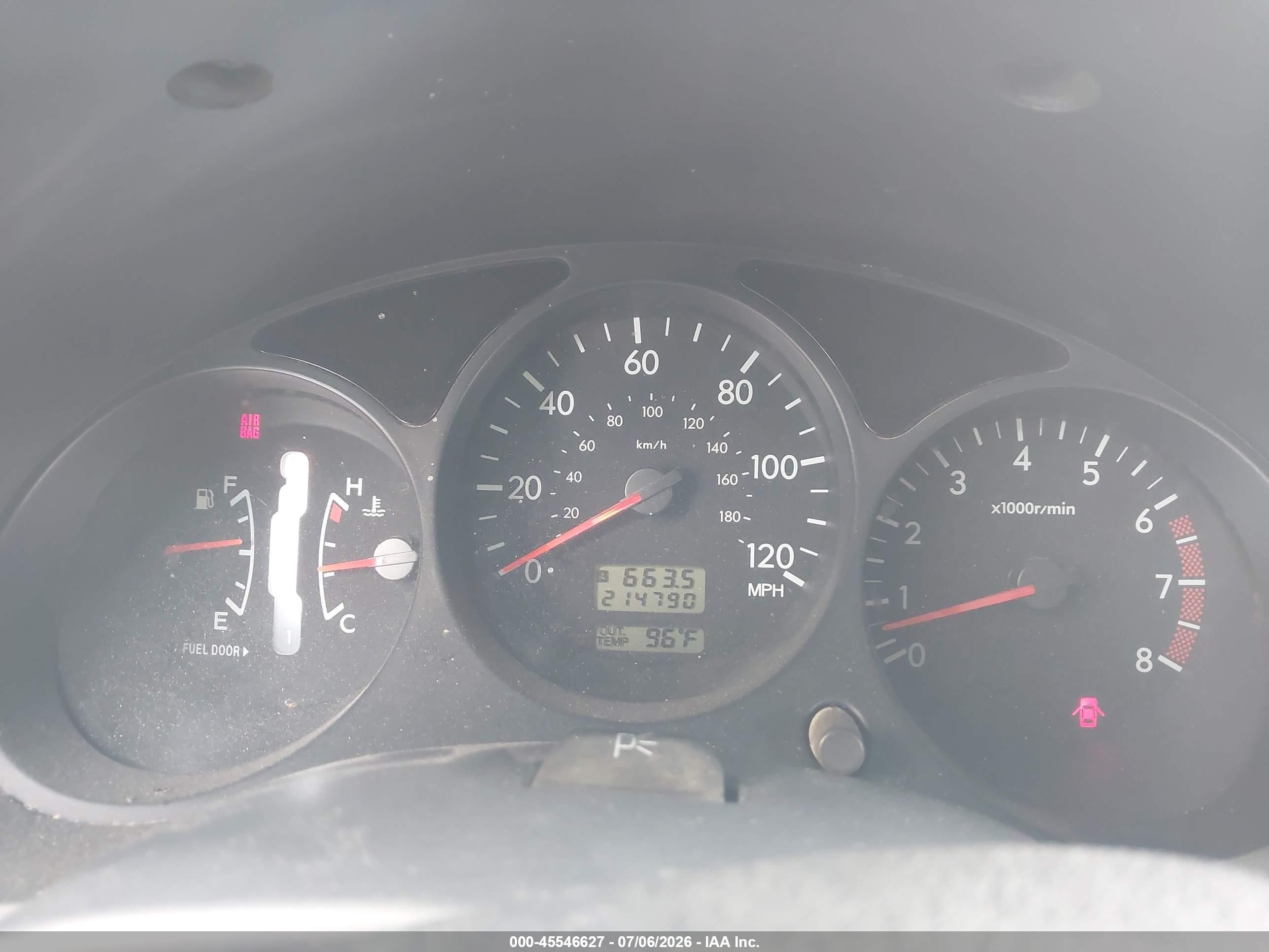 2003 Subaru Forester Xs Blue vin: JF1SG65603H705980