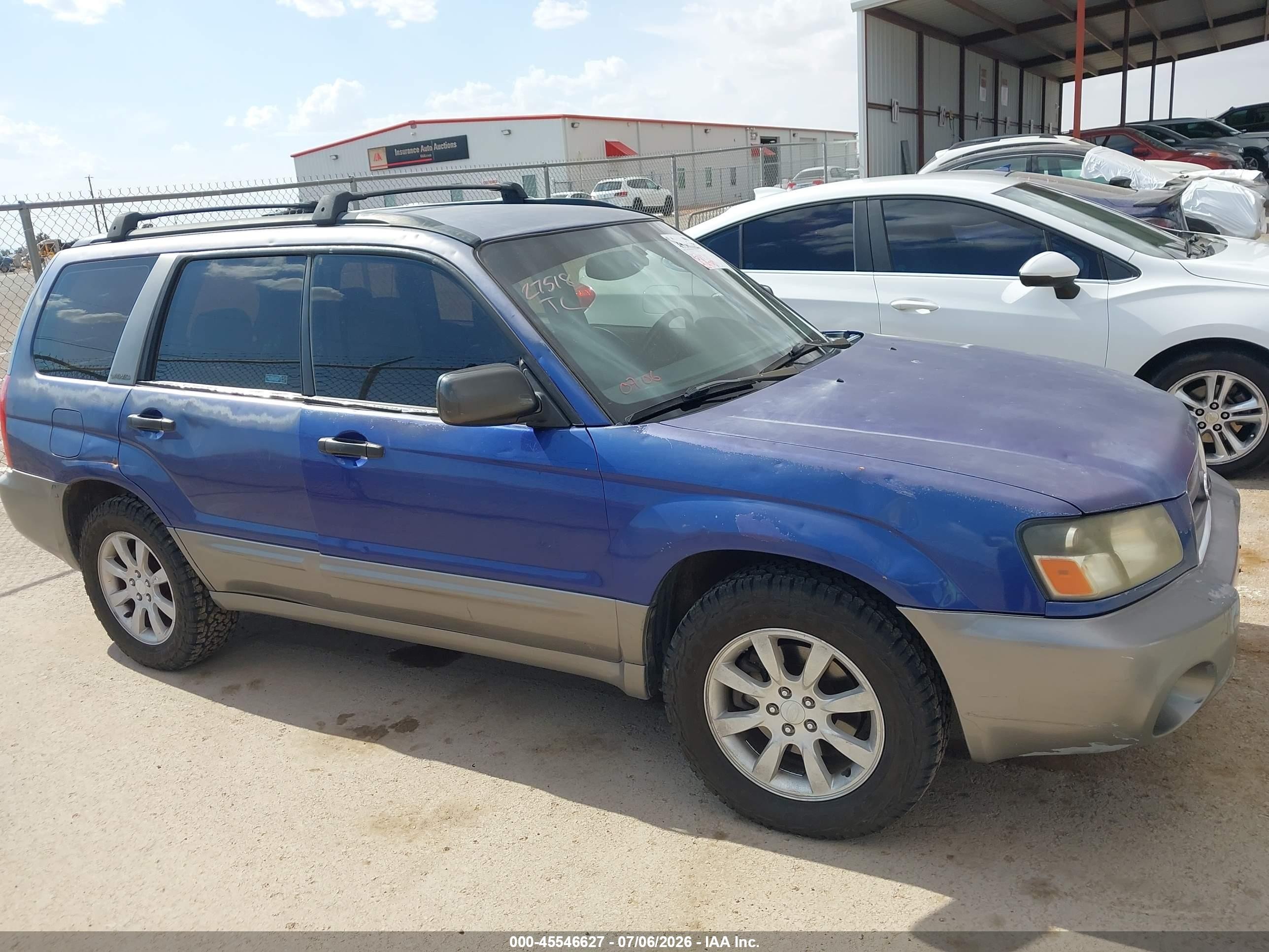 2003 Subaru Forester Xs Blue vin: JF1SG65603H705980