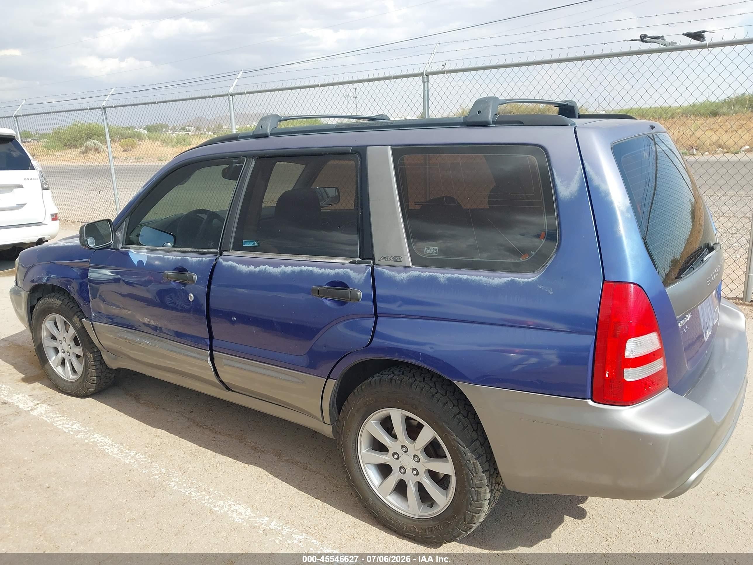 2003 Subaru Forester Xs Blue vin: JF1SG65603H705980