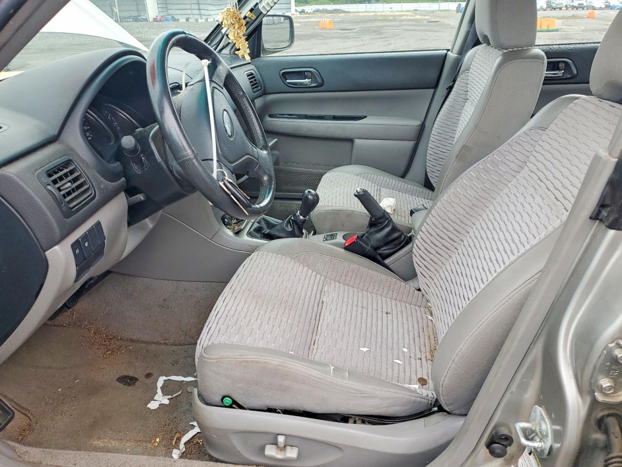 2005 Subaru Forester 2.5xs Gray vin: JF1SG65605G705163