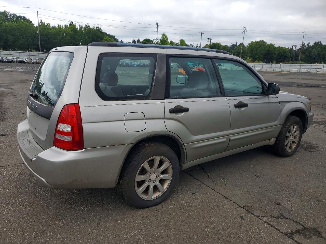 2005 Subaru Forester 2.5xs Gray vin: JF1SG65605G705163