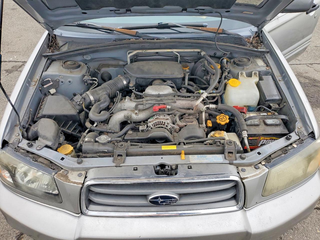 2005 Subaru Forester 2.5xs Gray vin: JF1SG65605G705163