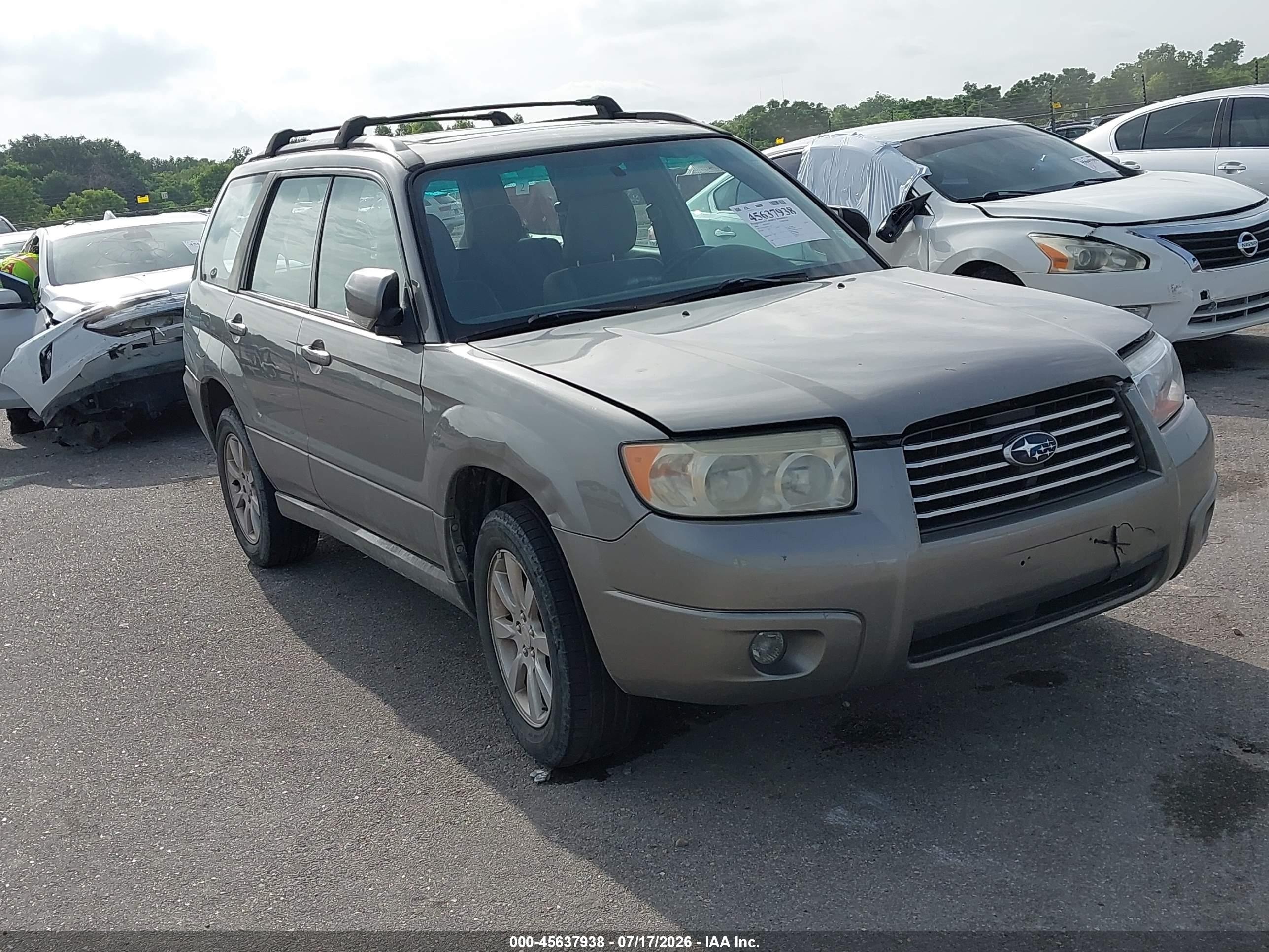 2006 Subaru Forester 2.5x Silver vin: JF1SG65606H712786