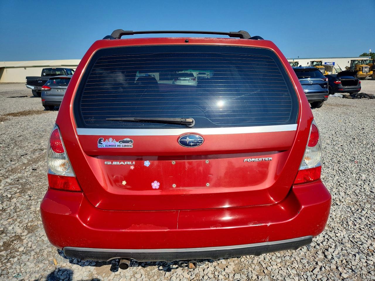 2007 Subaru Forester 2.5x Premium Red vin: JF1SG65617H721207