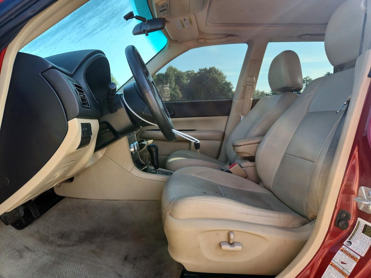 2007 Subaru Forester 2.5x Premium Red vin: JF1SG65617H721207