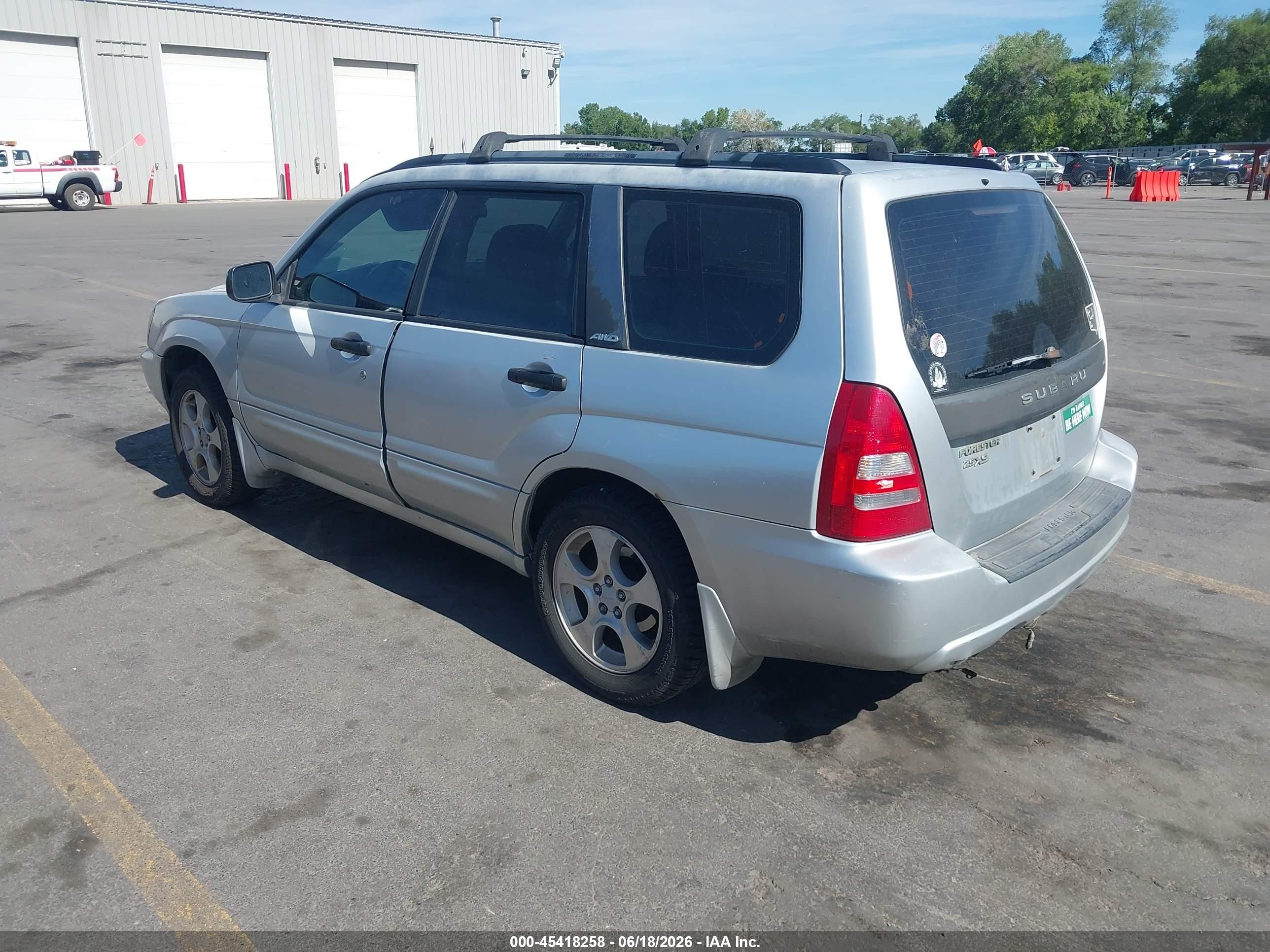 2003 Subaru Forester Xs Silver vin: JF1SG65633H716567
