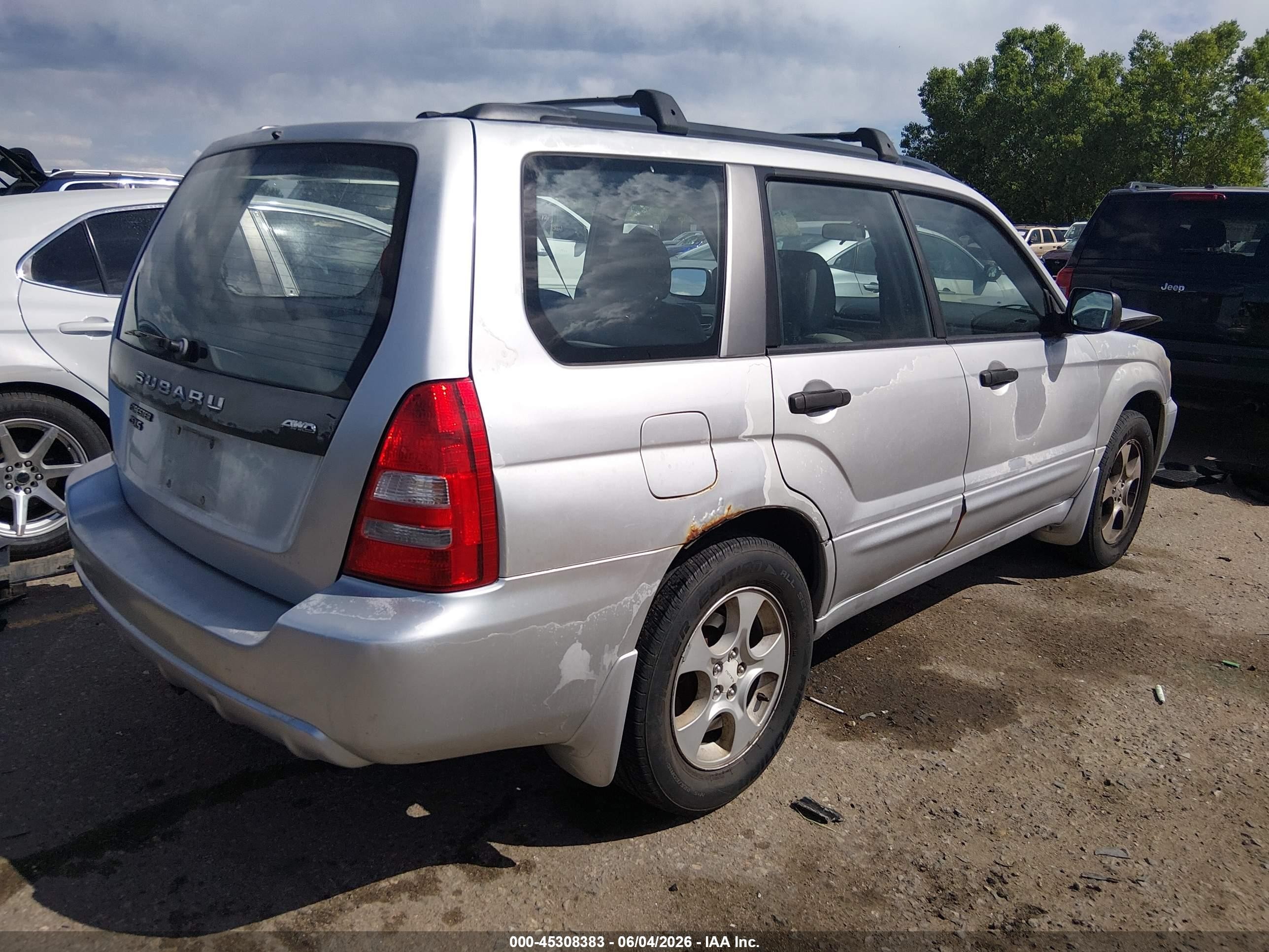 2003 Subaru Forester Xs Серебряный vin: JF1SG65633H733871