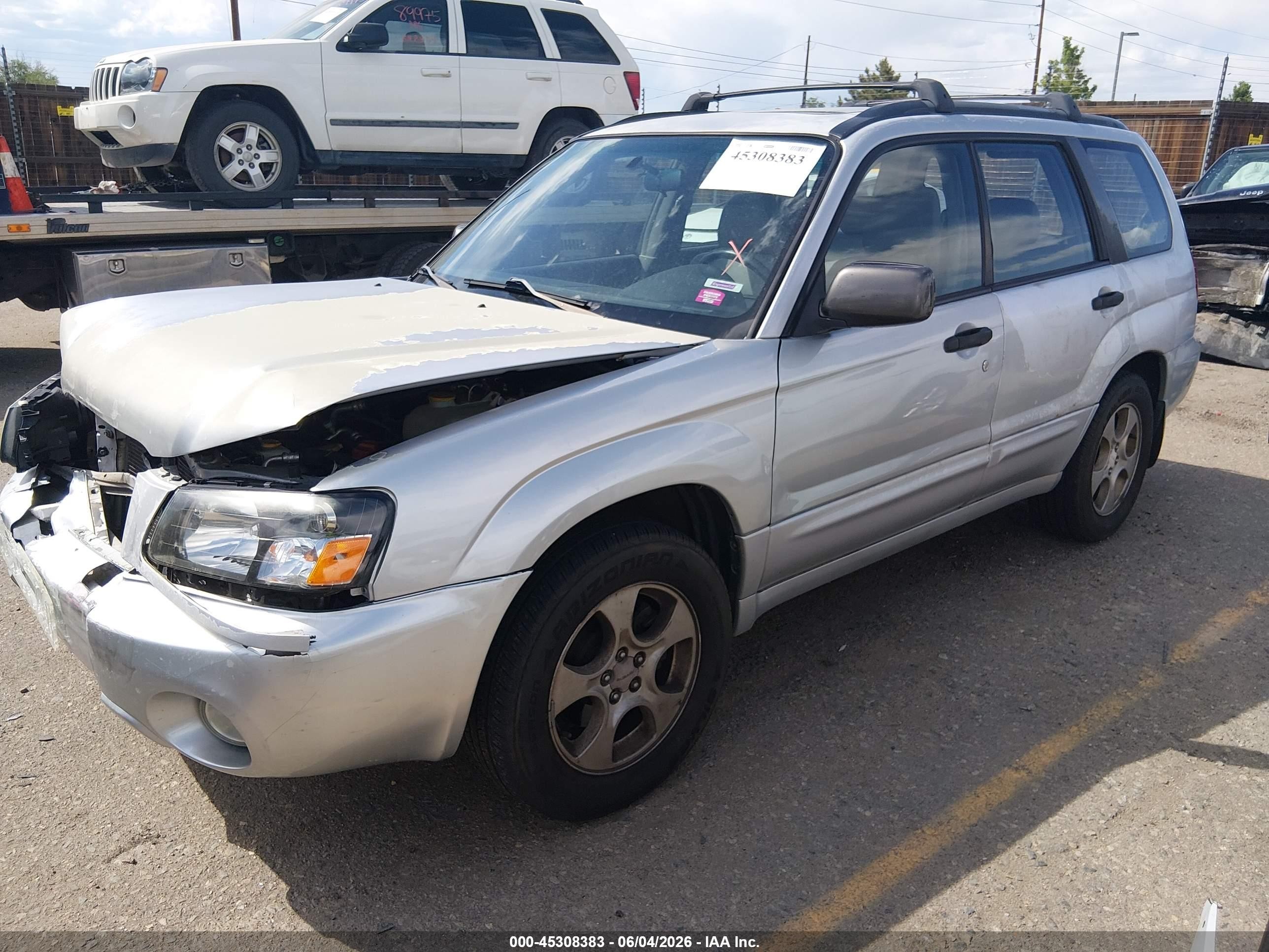 2003 Subaru Forester Xs Серебряный vin: JF1SG65633H733871