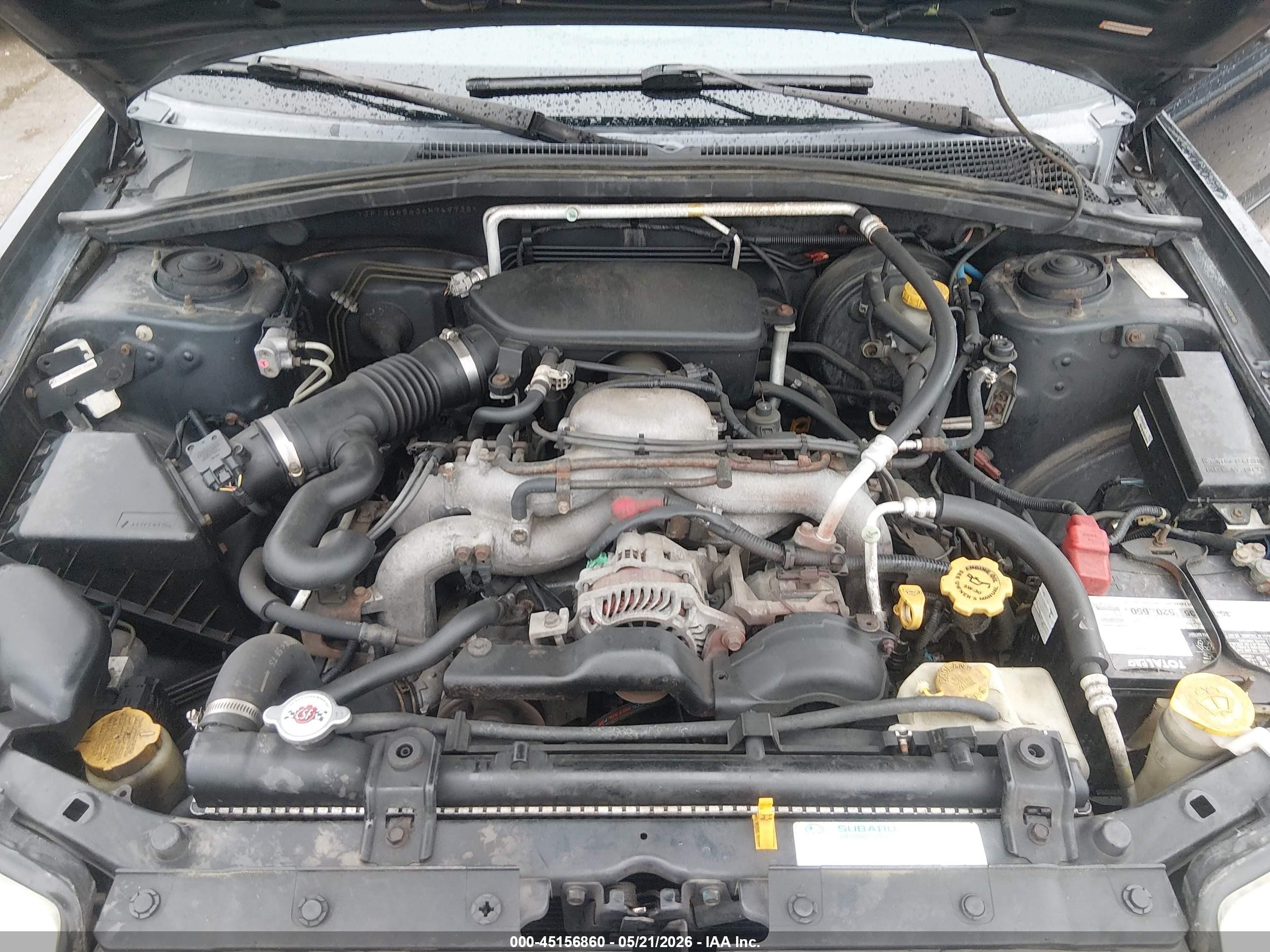 2006 Subaru Forester 2.5x Black vin: JF1SG65636H749735