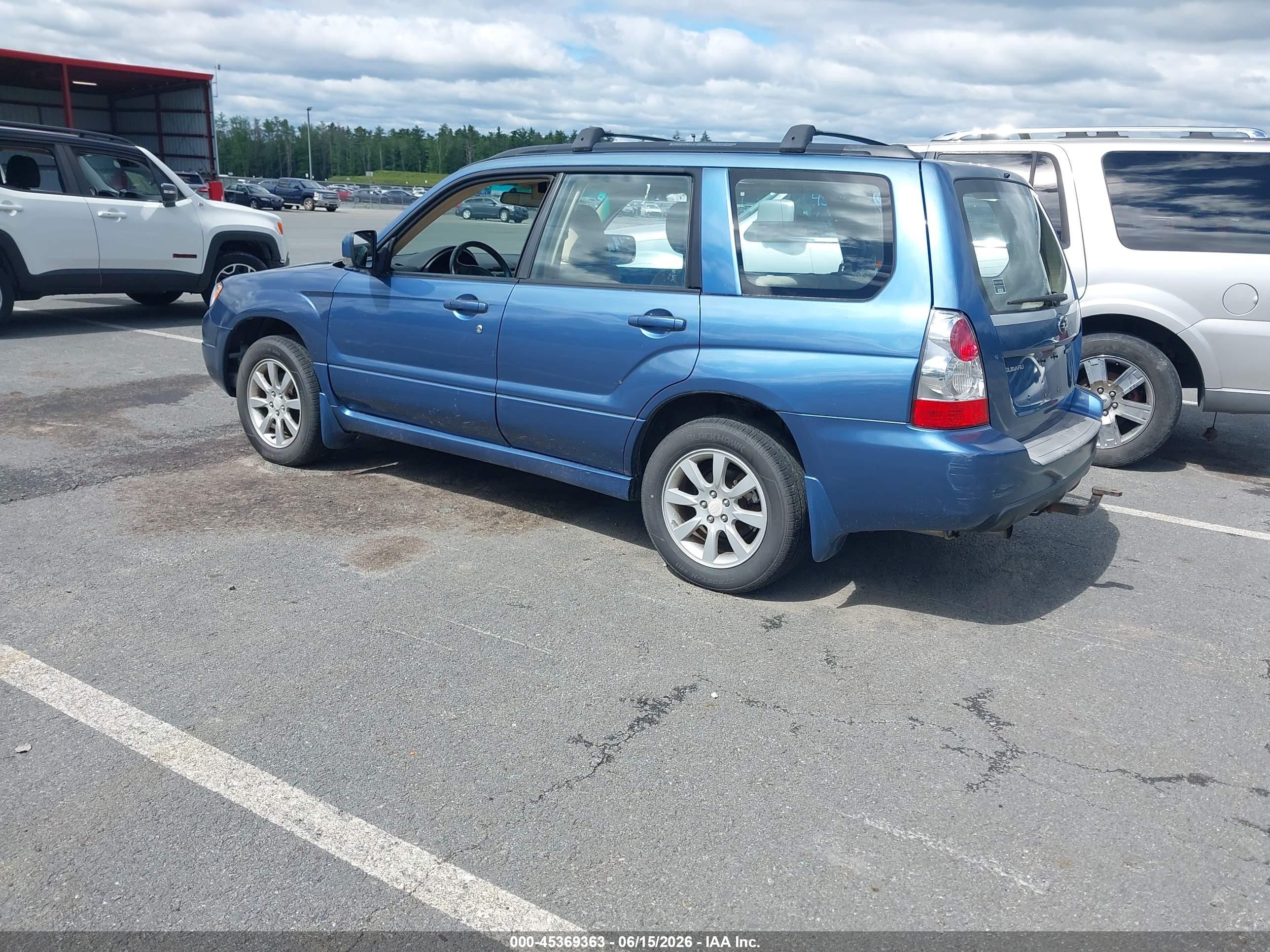 2007 Subaru Forester 2.5x Blue vin: JF1SG65637G718489