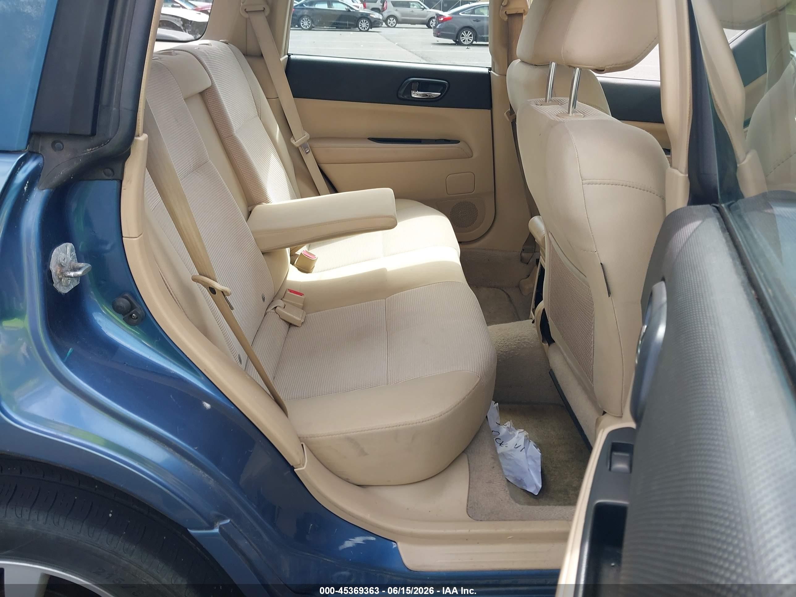 2007 Subaru Forester 2.5x Blue vin: JF1SG65637G718489