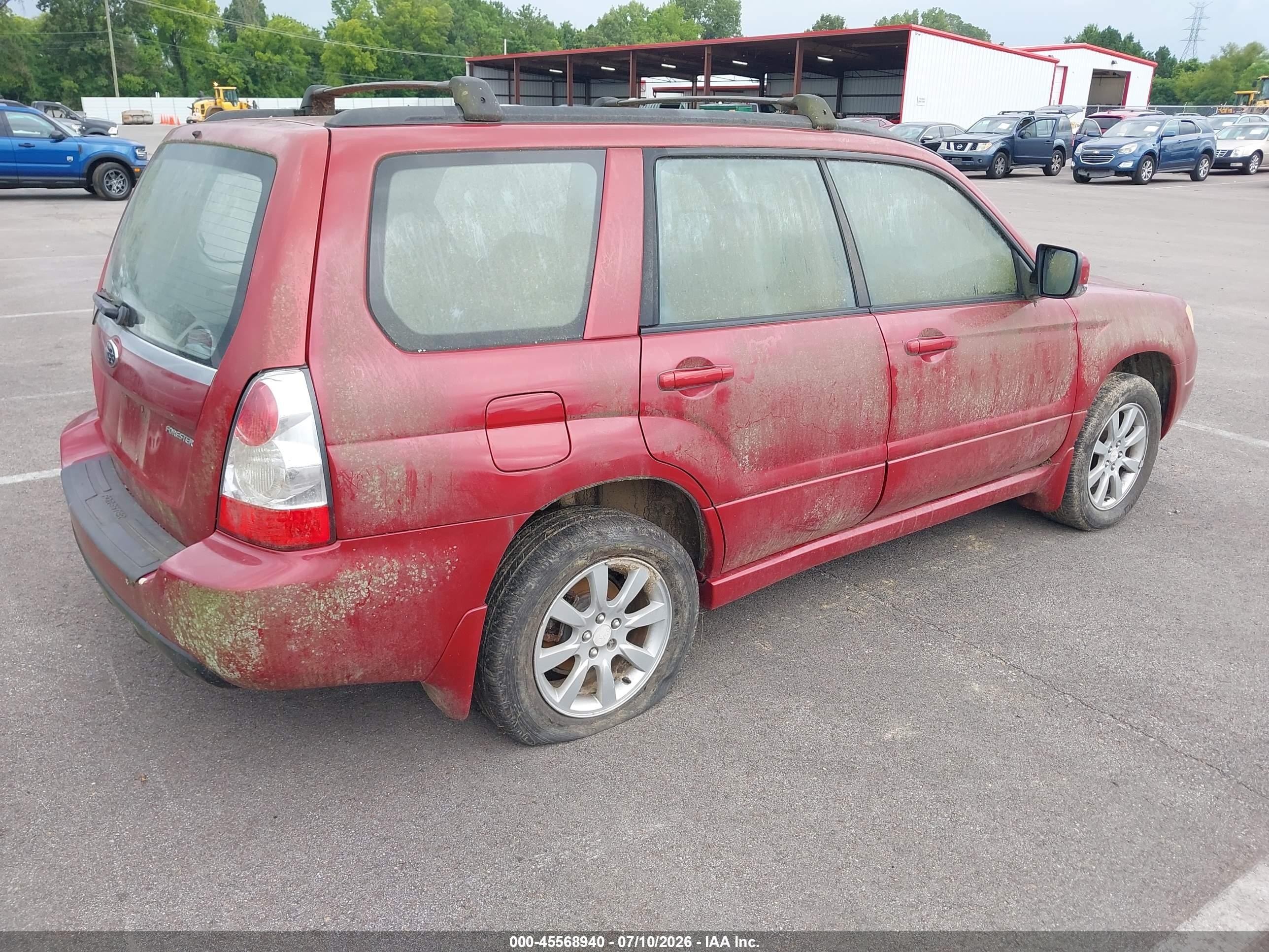 2008 Subaru Forester 2.5x Бордовый vin: JF1SG65638G727002