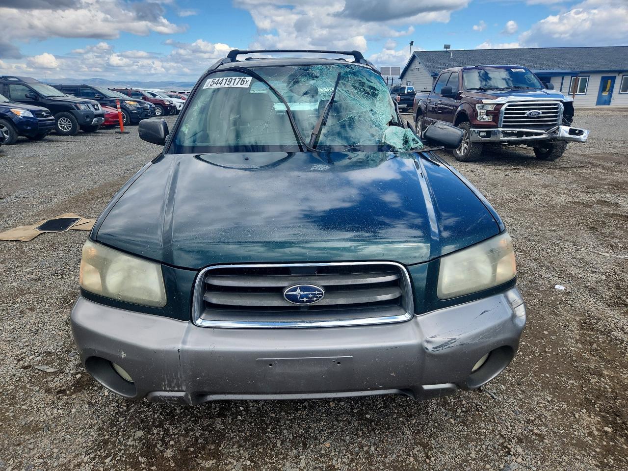 2004 Subaru Forester 2.5xs Green vin: JF1SG65644G709358