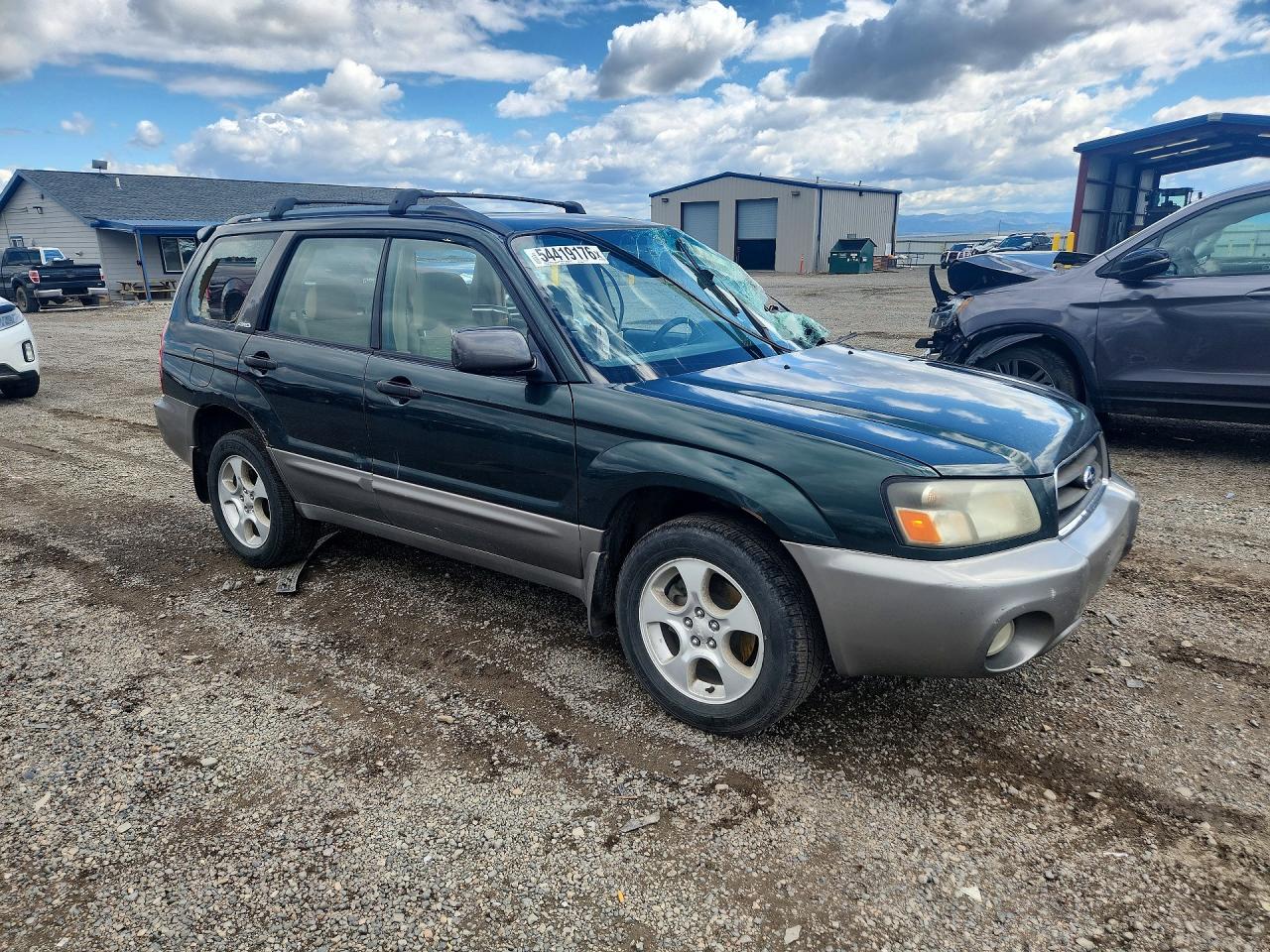 2004 Subaru Forester 2.5xs Green vin: JF1SG65644G709358