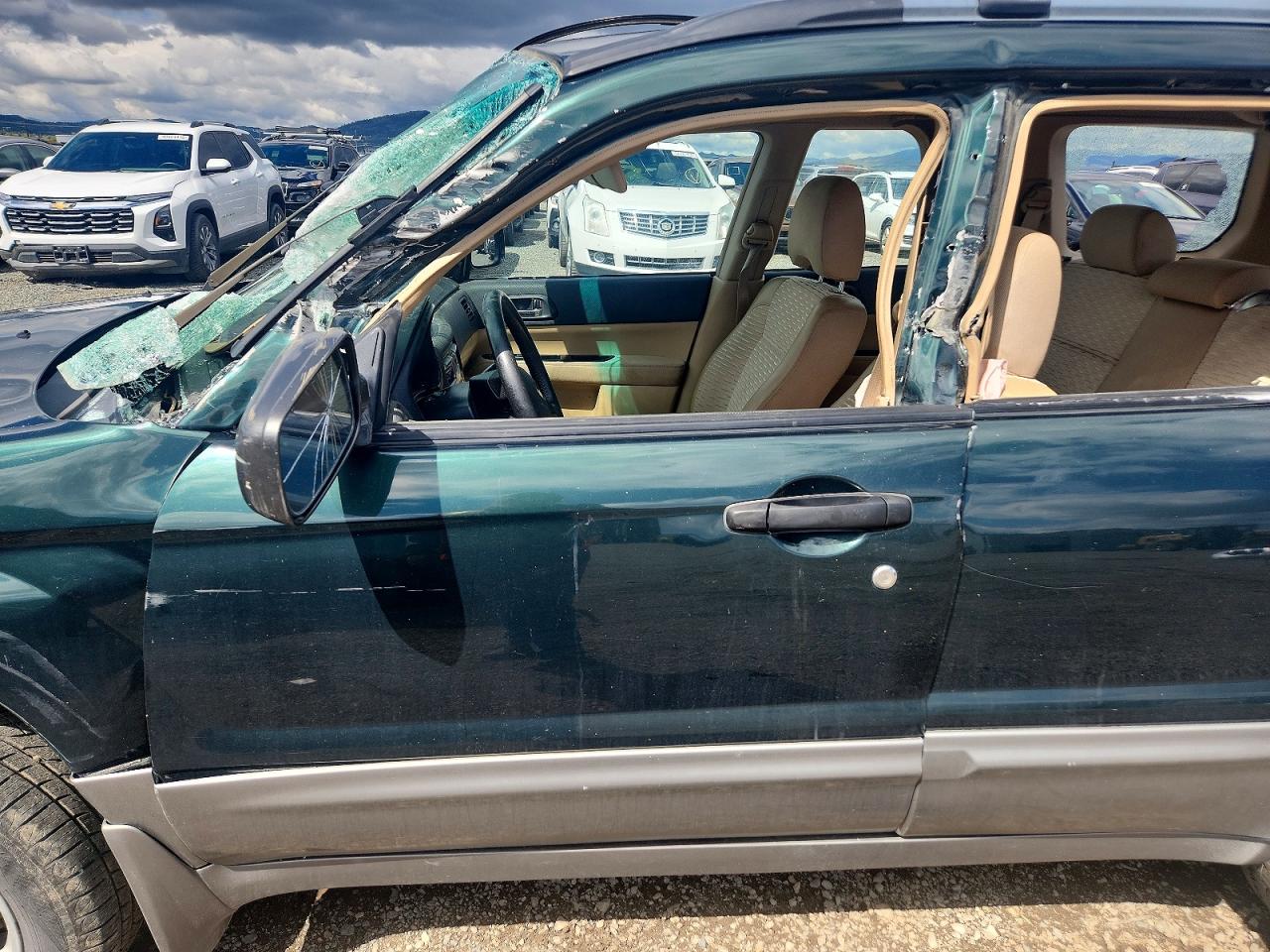 2004 Subaru Forester 2.5xs Green vin: JF1SG65644G709358