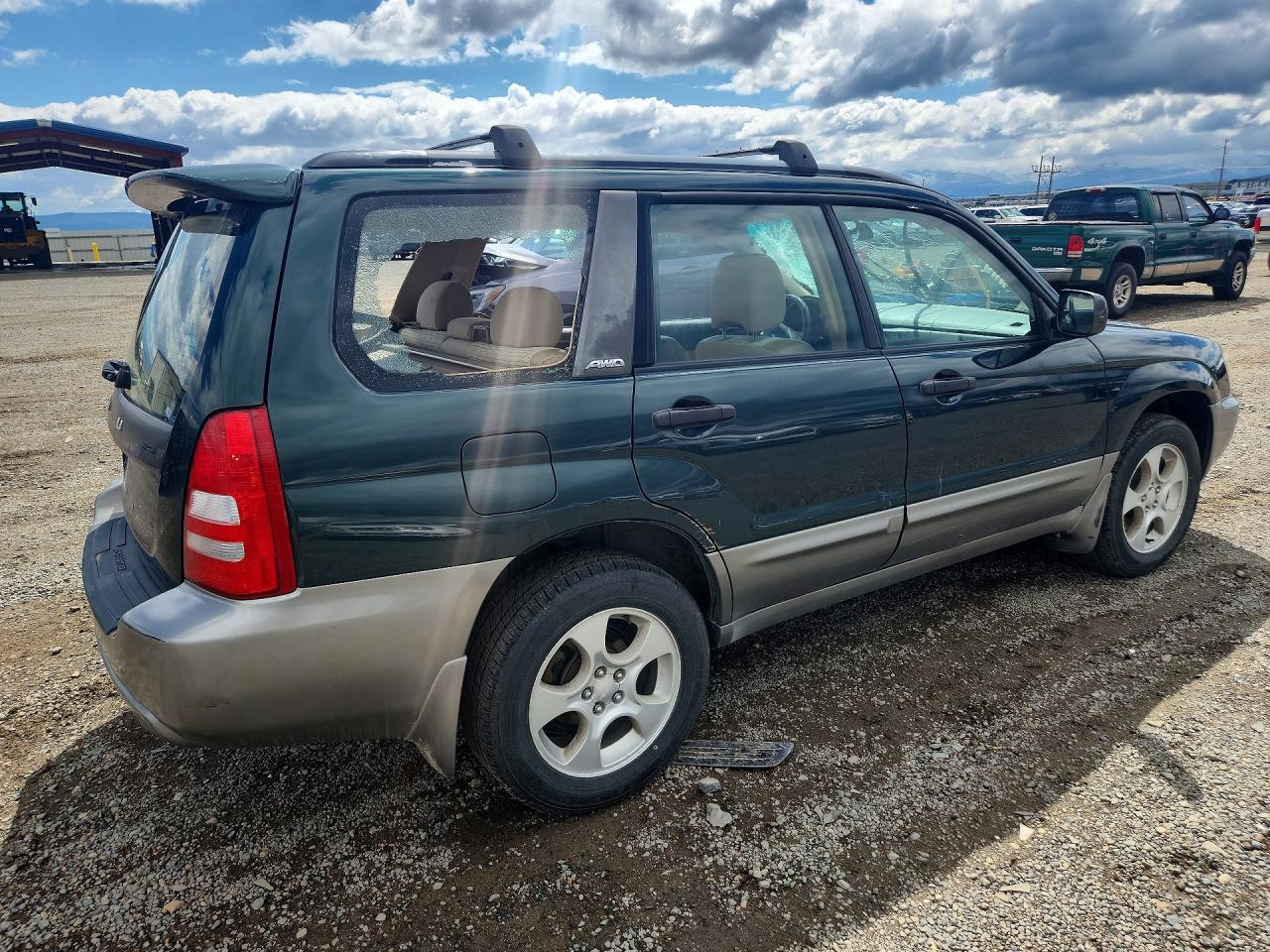 2004 Subaru Forester 2.5xs Green vin: JF1SG65644G709358