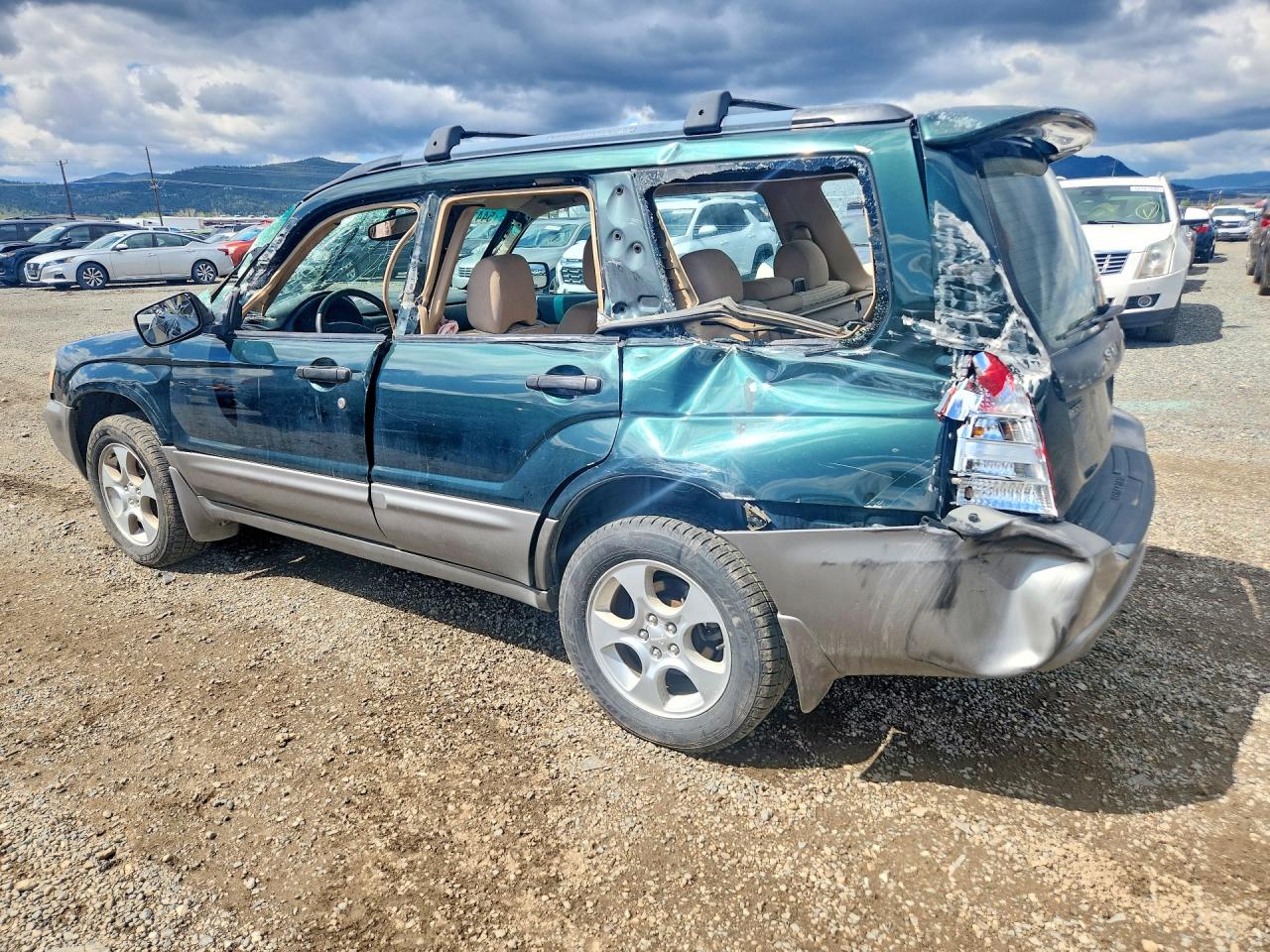 2004 Subaru Forester 2.5xs Green vin: JF1SG65644G709358