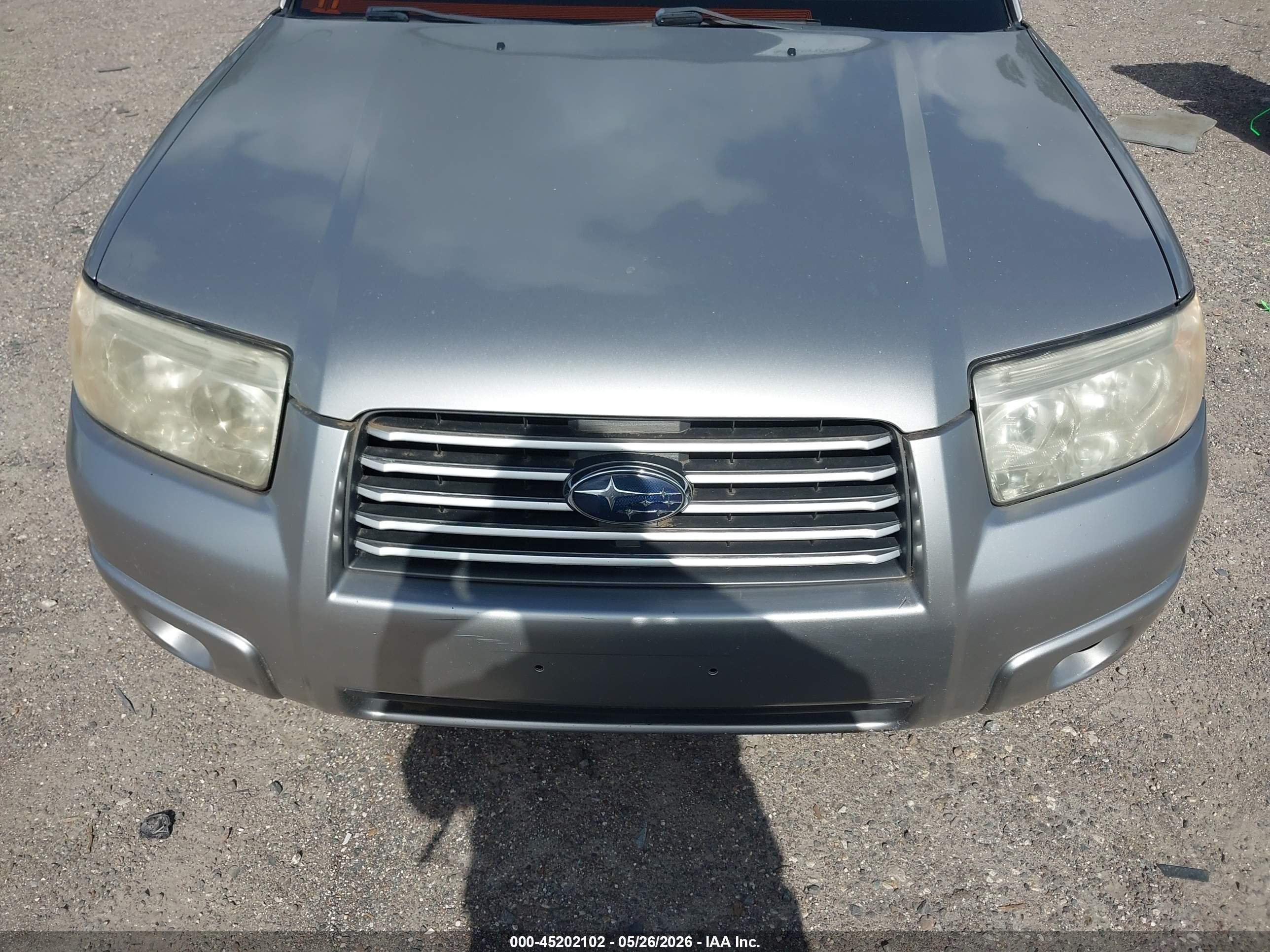 2006 Subaru Forester 2.5x Gray vin: JF1SG65646H758346