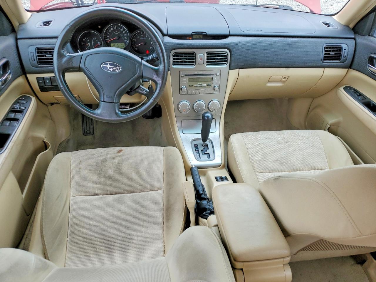 2008 Subaru Forester 2.5x Premium Red vin: JF1SG65648H703818