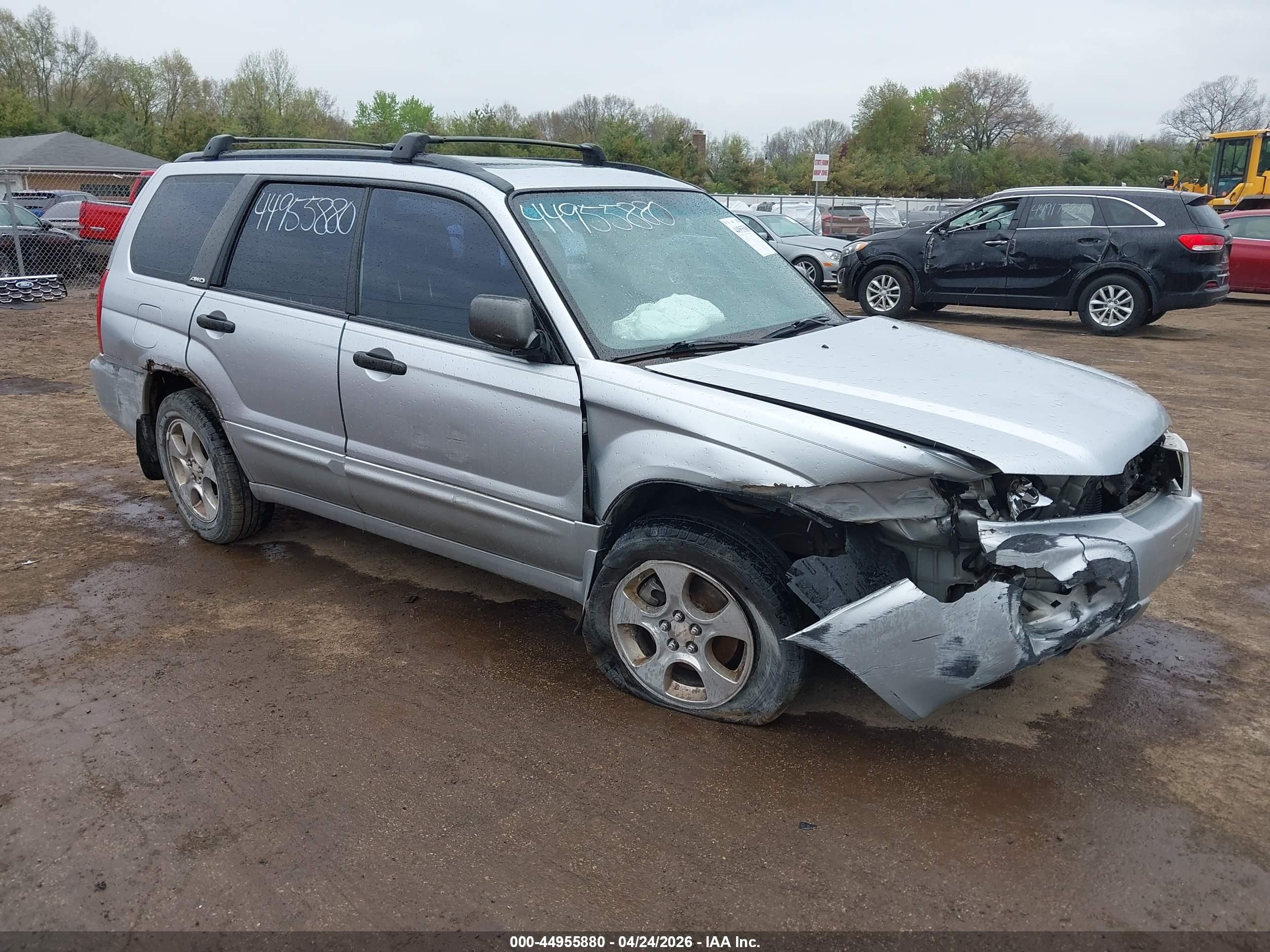 2003 Subaru Forester Xs Silver vin: JF1SG65653H739705