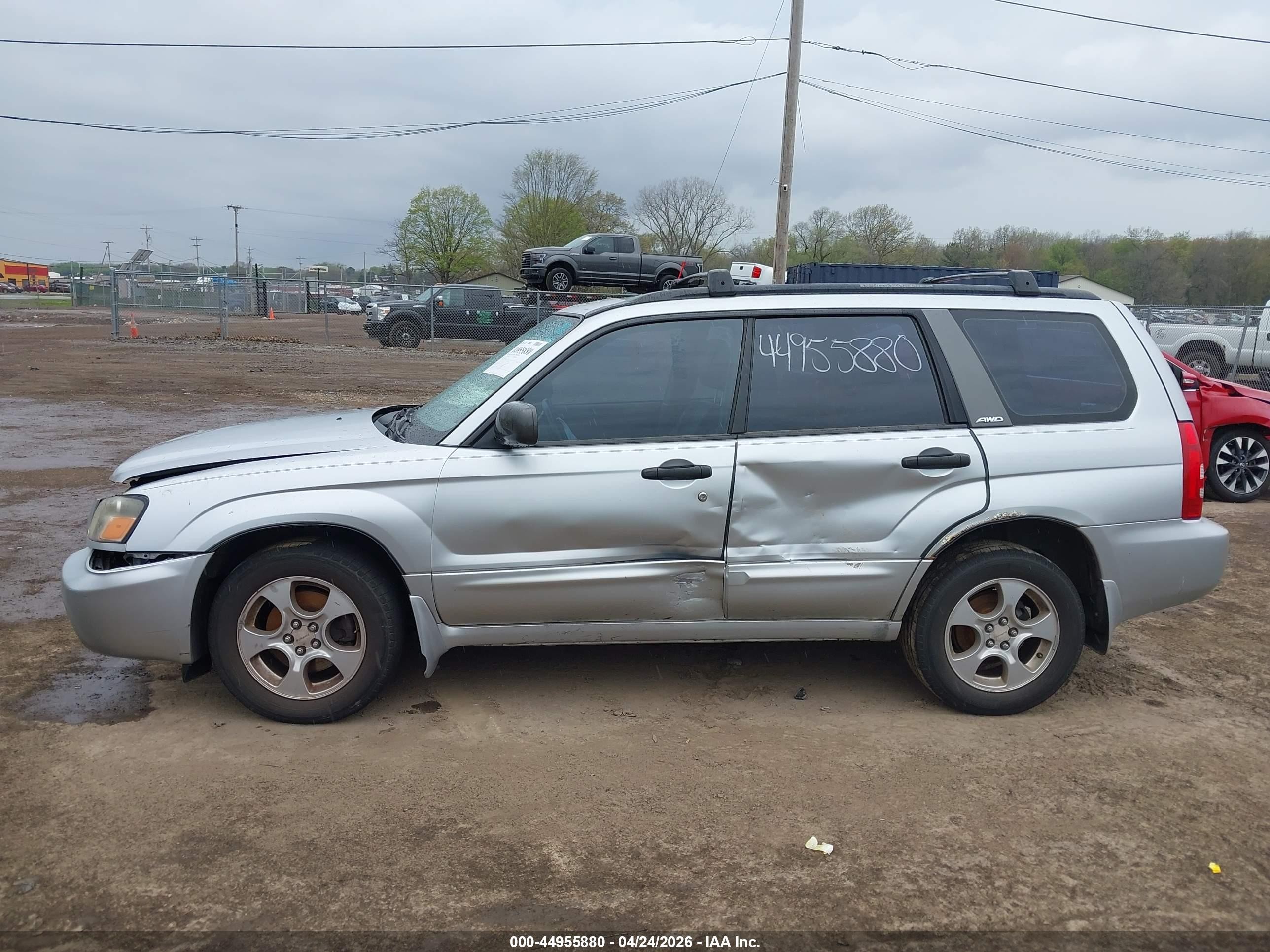 2003 Subaru Forester Xs Серебряный vin: JF1SG65653H739705