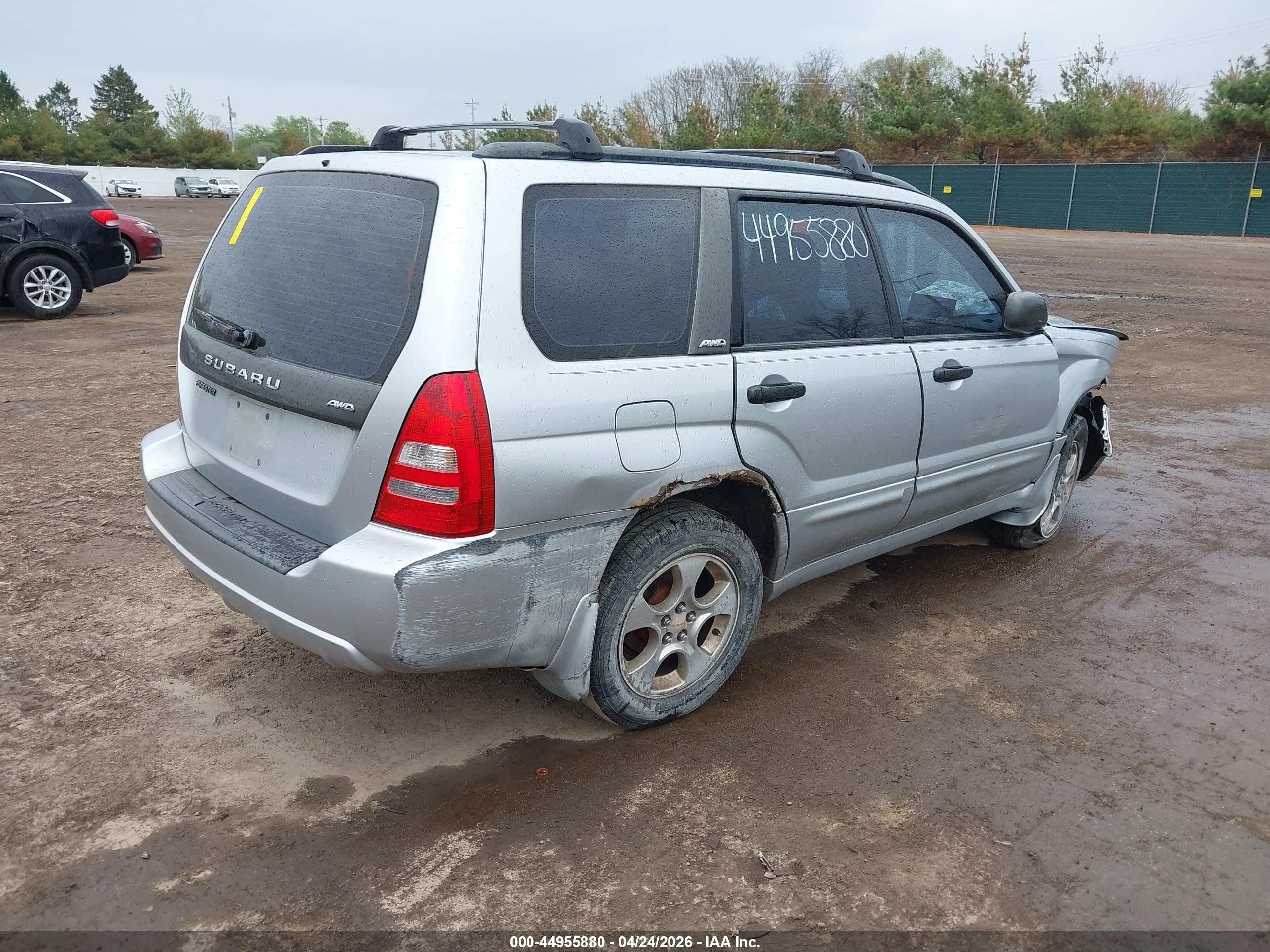 2003 Subaru Forester Xs Серебряный vin: JF1SG65653H739705