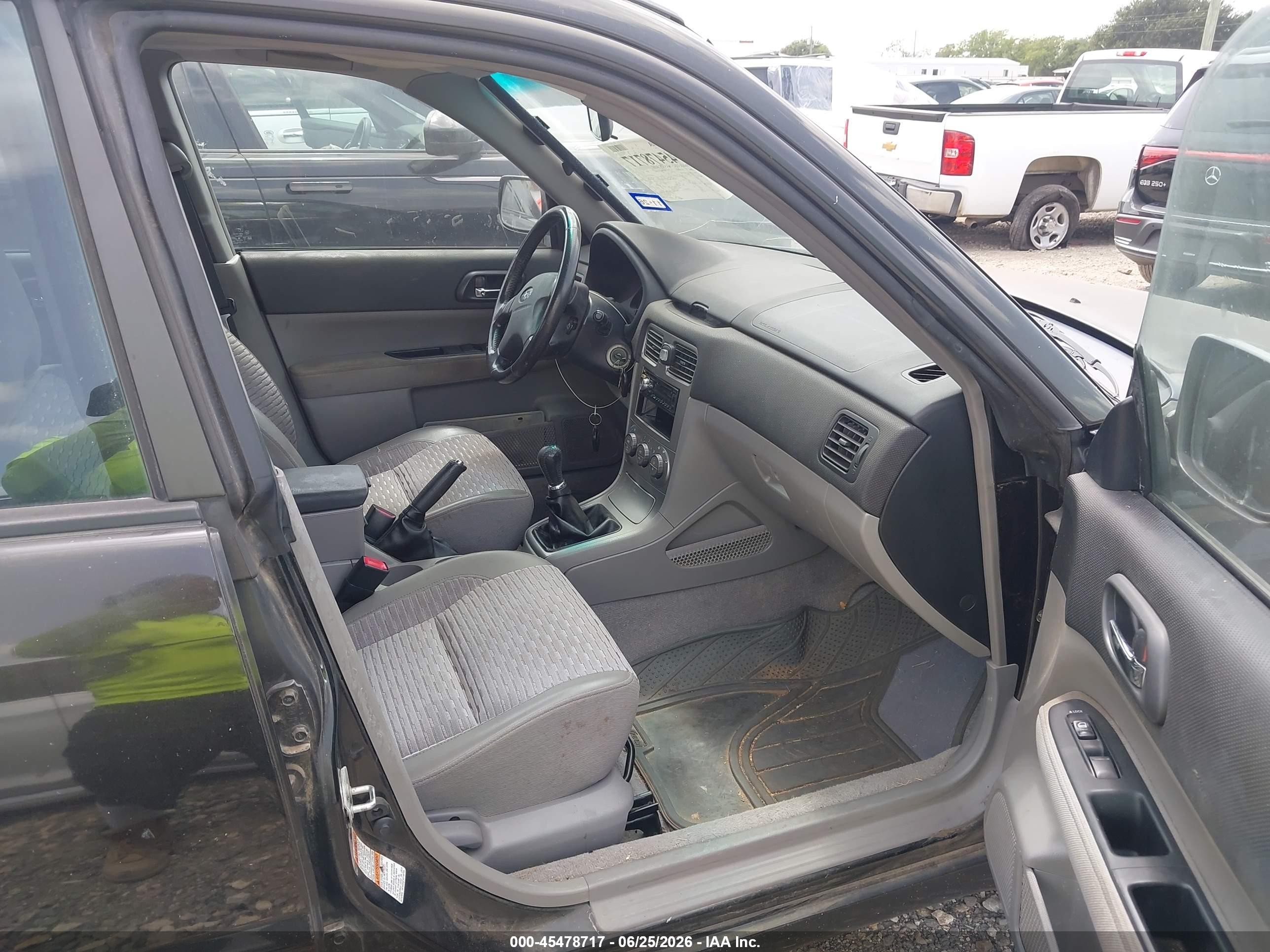2004 Subaru Forester 2.5xs Black vin: JF1SG65654G707375