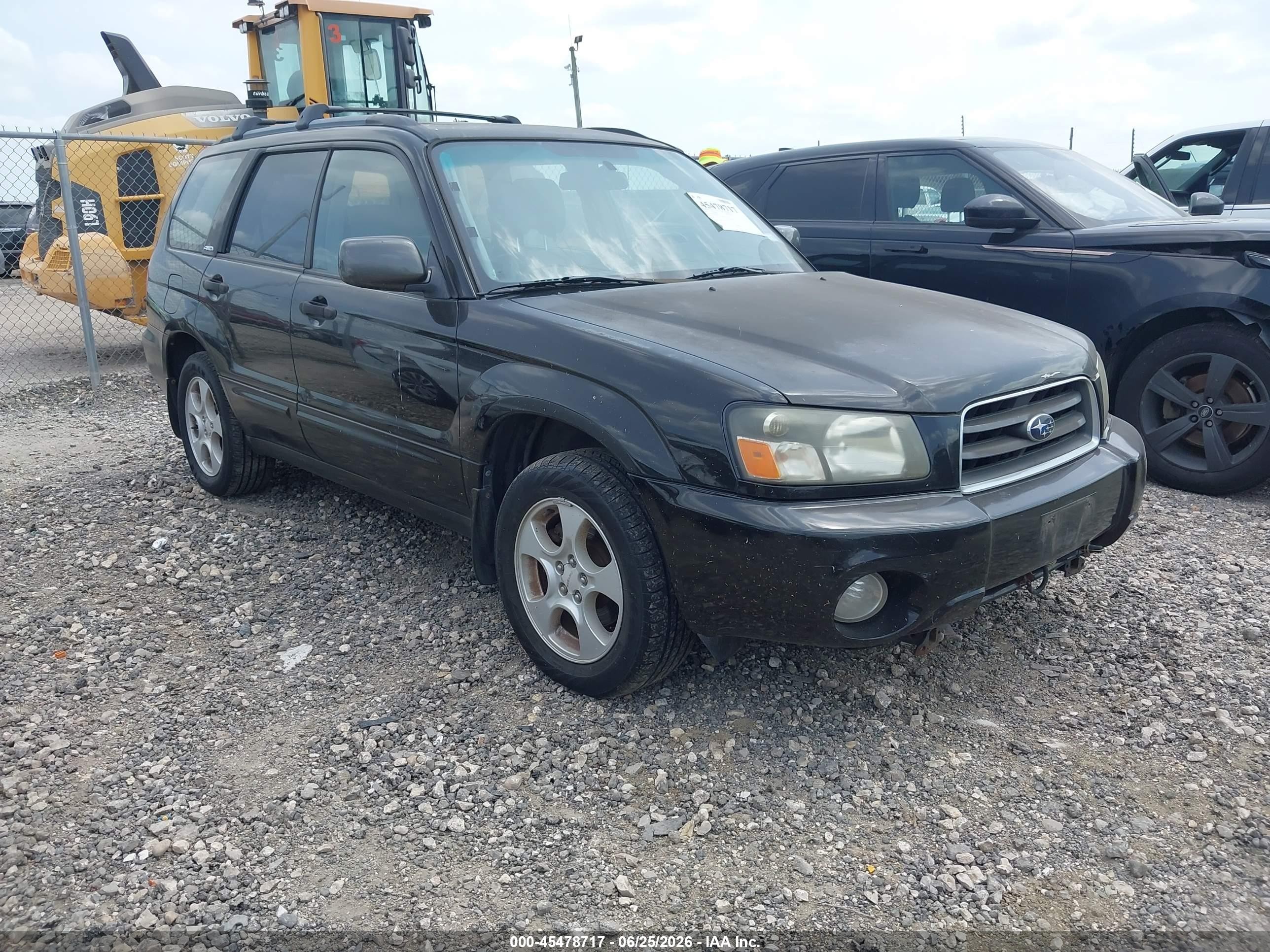 2004 Subaru Forester 2.5xs Black vin: JF1SG65654G707375