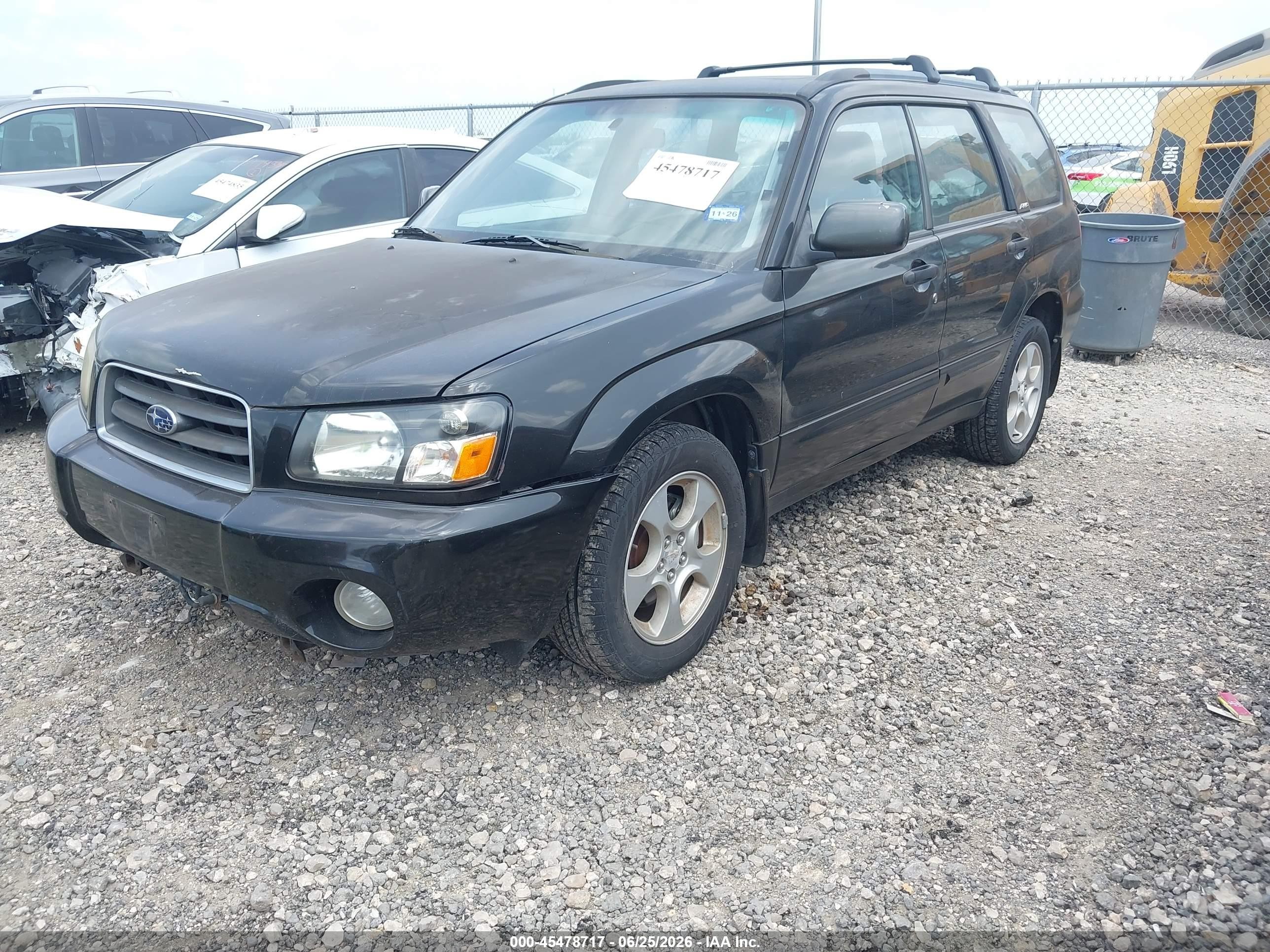 2004 Subaru Forester 2.5xs Black vin: JF1SG65654G707375