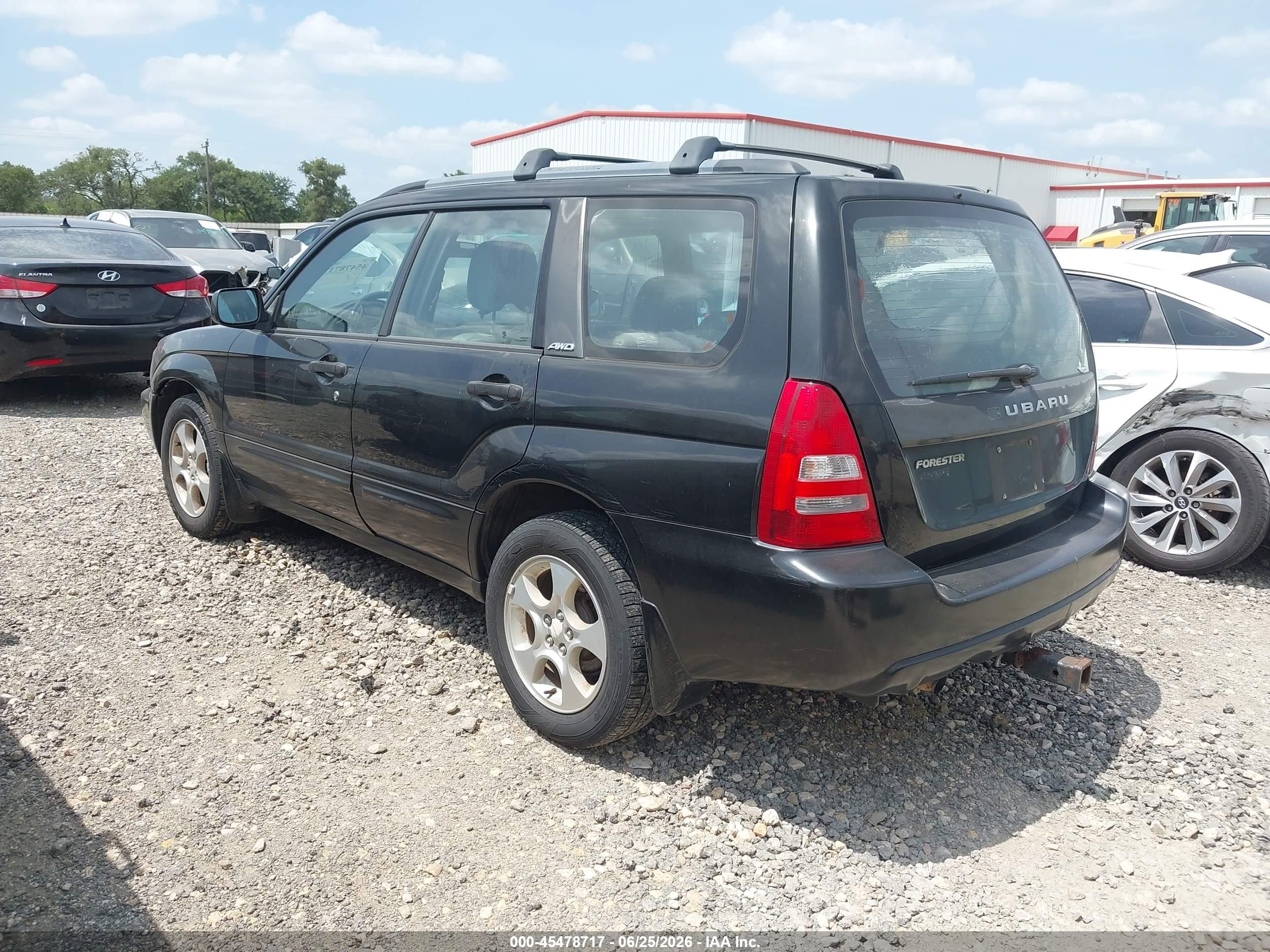 2004 Subaru Forester 2.5xs Black vin: JF1SG65654G707375