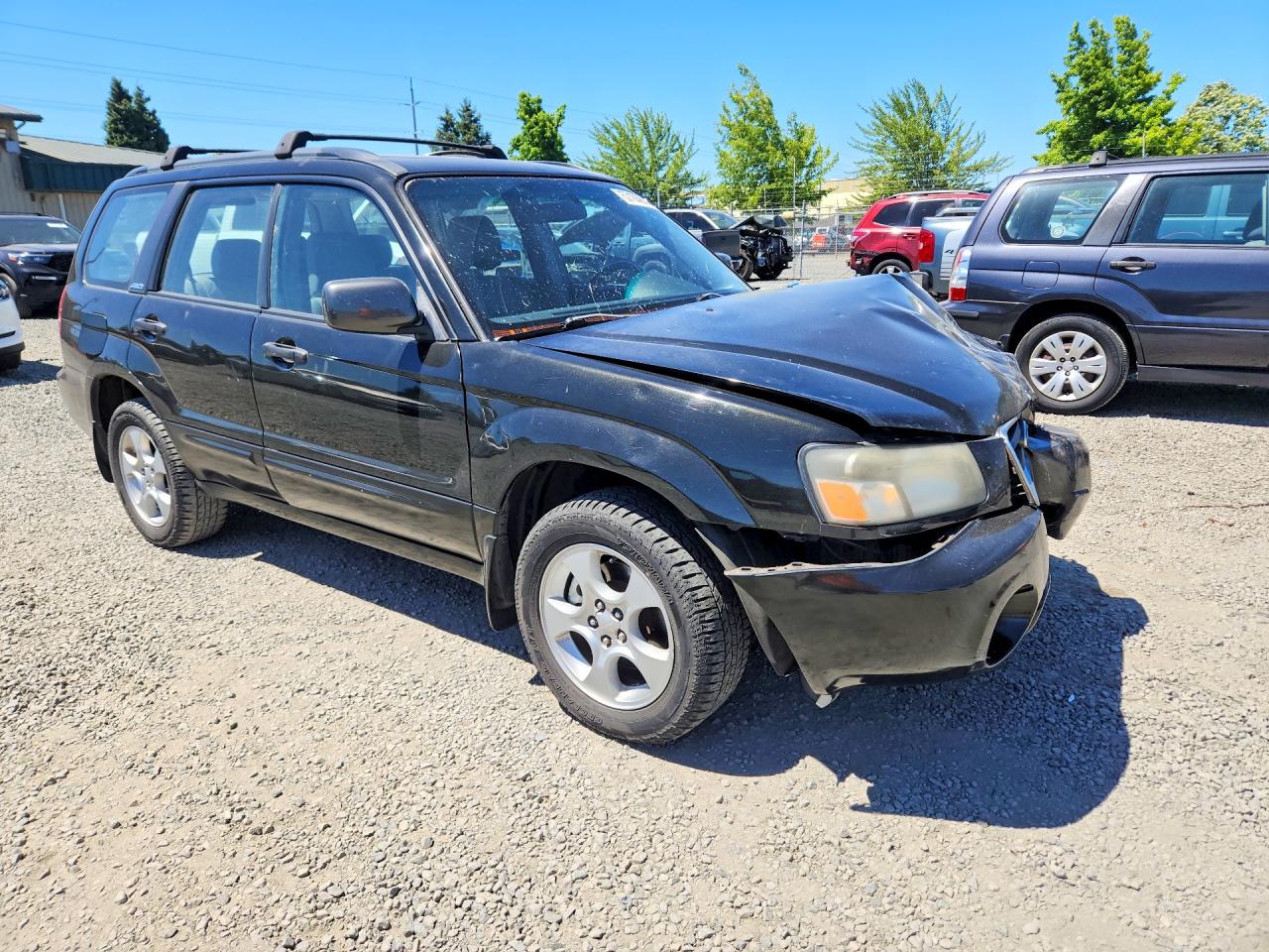2004 Subaru Forester 2.5xs Black vin: JF1SG65654H737549