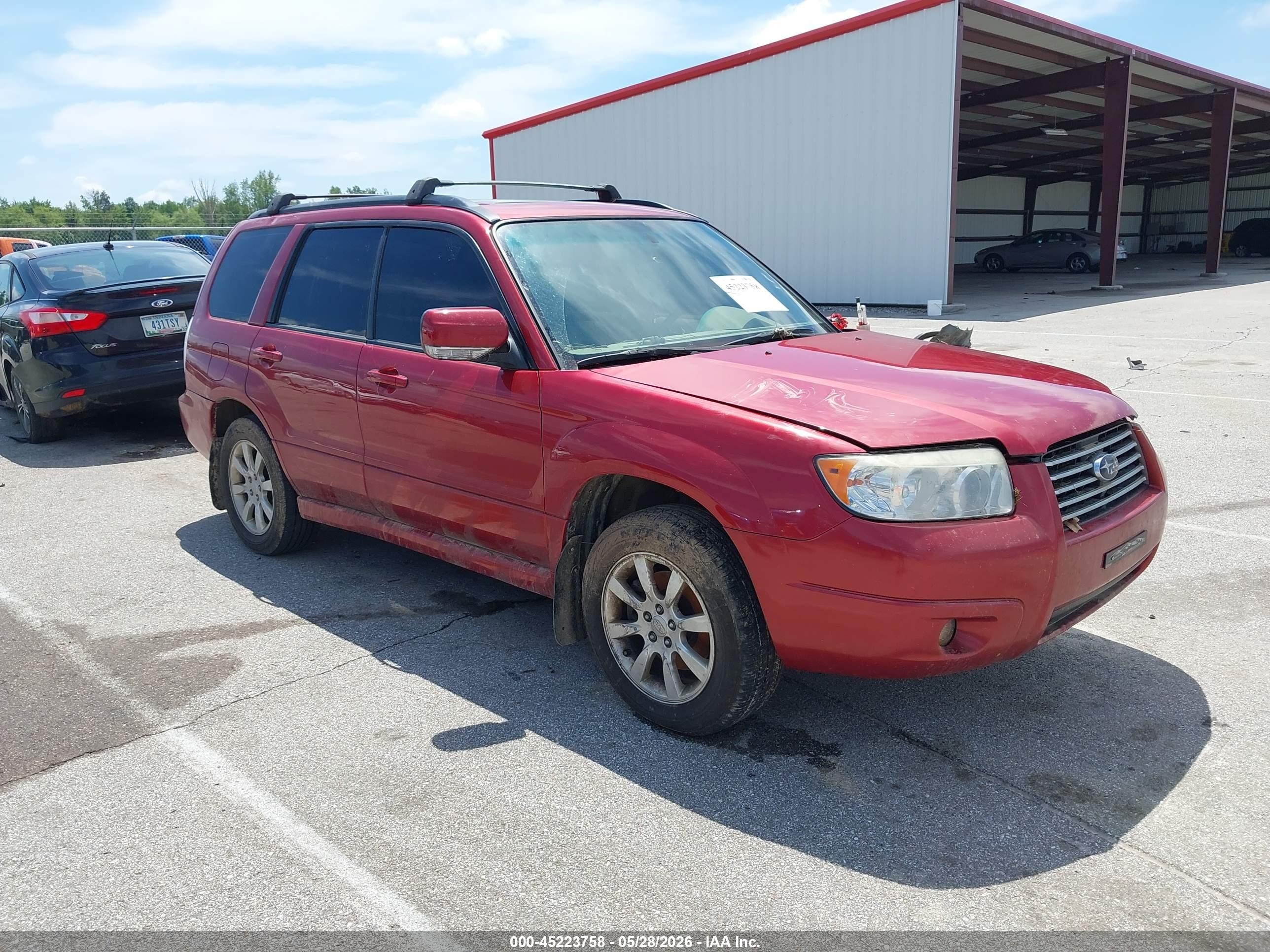 2006 Subaru Forester 2.5x Red vin: JF1SG65656G716127