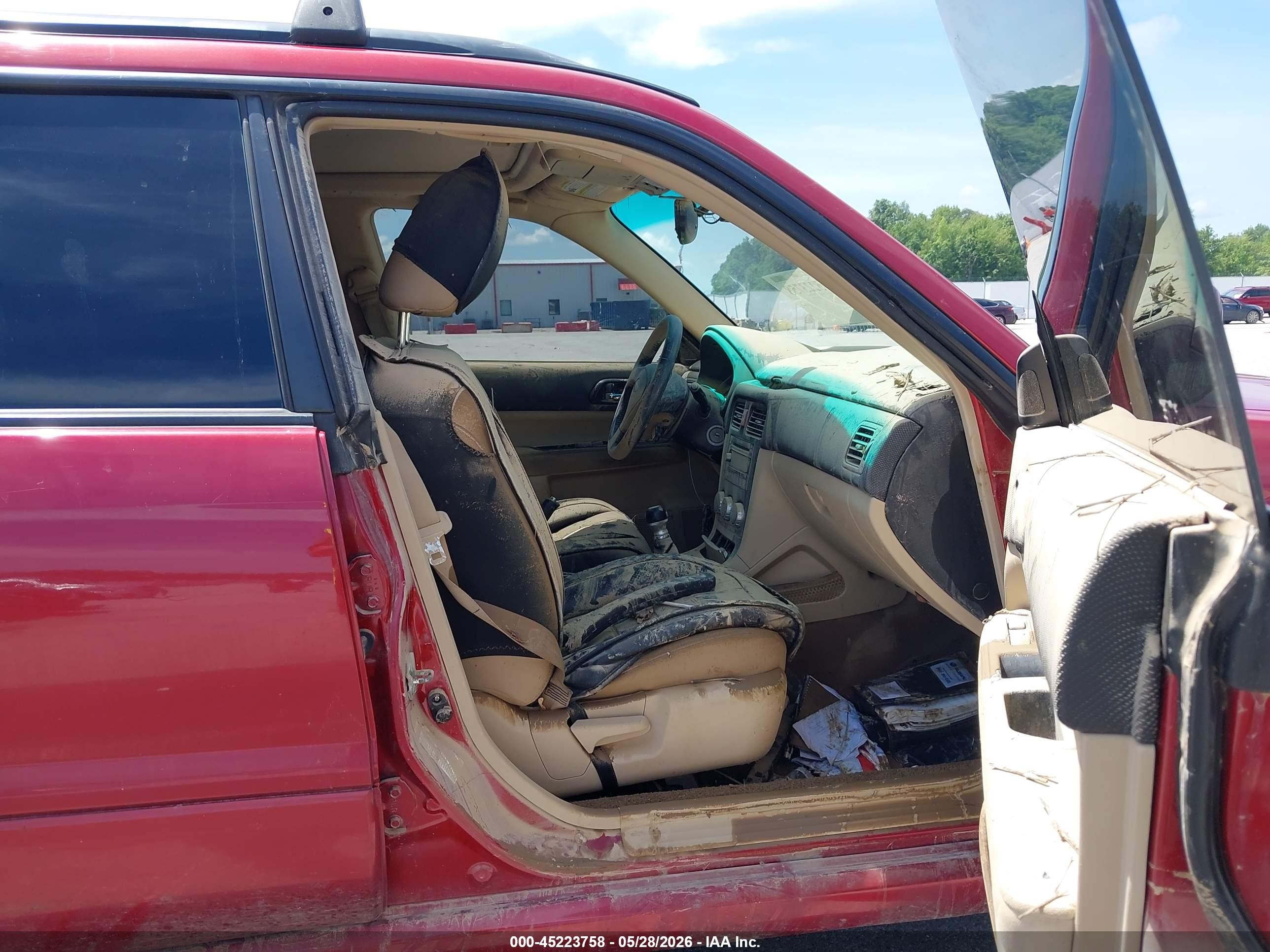 2006 Subaru Forester 2.5x Red vin: JF1SG65656G716127