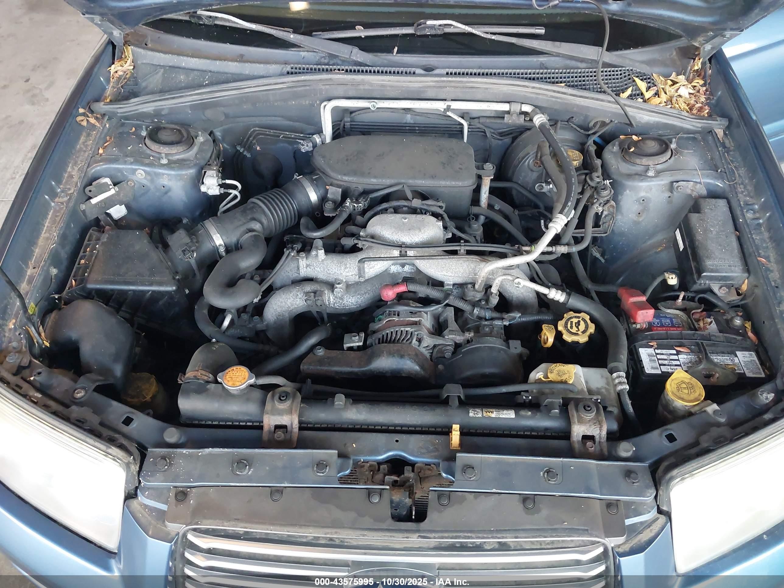 2008 Subaru Forester 2.5x Blue vin: JF1SG65658H722846