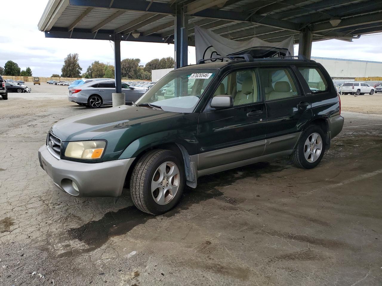 2003 Subaru Forester 2.5xs Green vin: JF1SG65663H732987