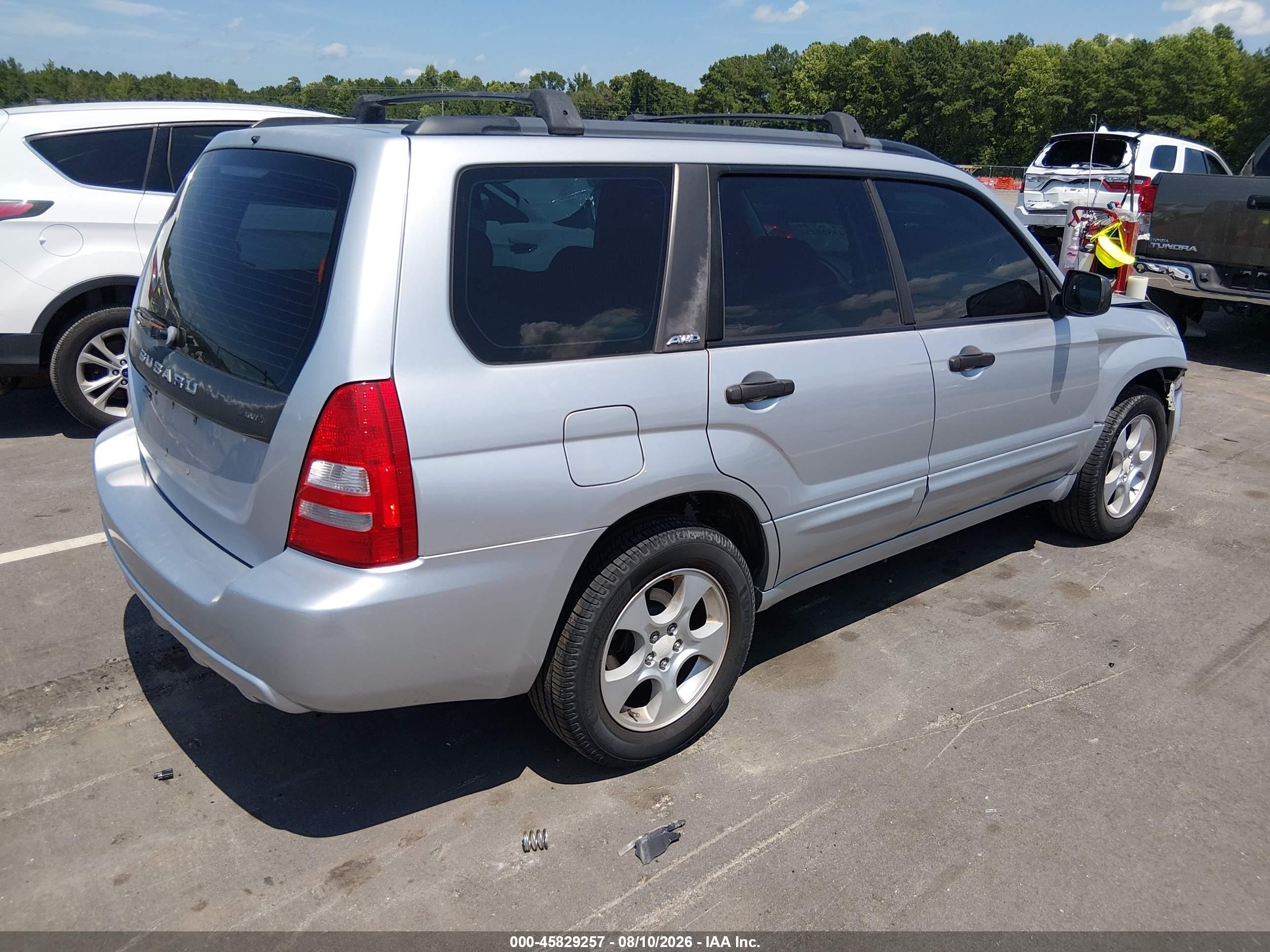 2003 Subaru Forester Xs Silver vin: JF1SG65663H744783