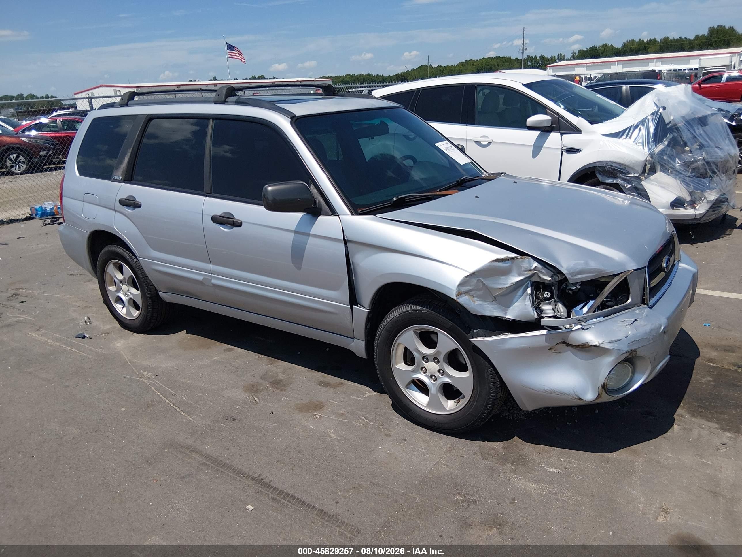 2003 Subaru Forester Xs Серебряный vin: JF1SG65663H744783