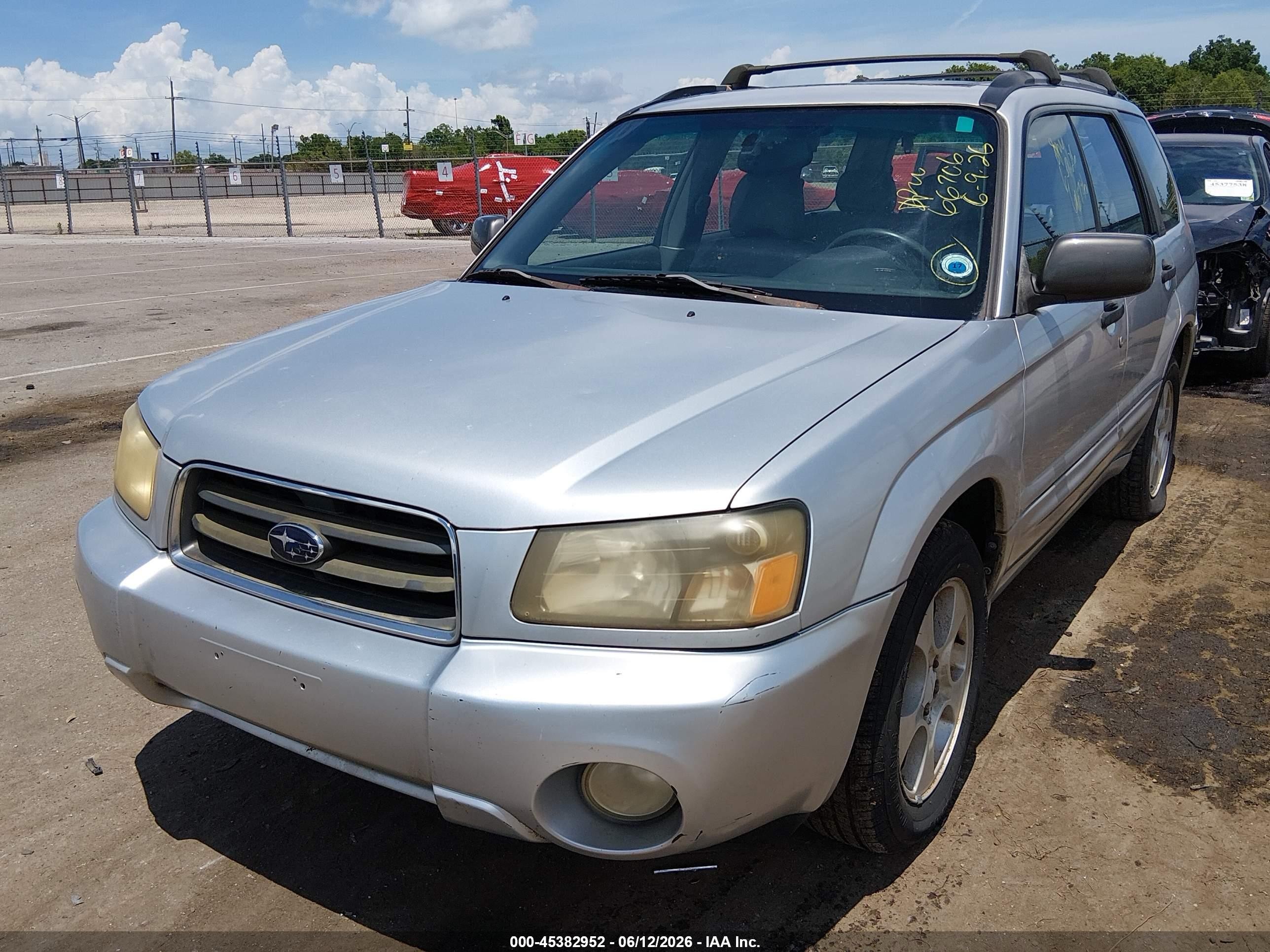 2003 Subaru Forester Xs Silver vin: JF1SG65663H760773