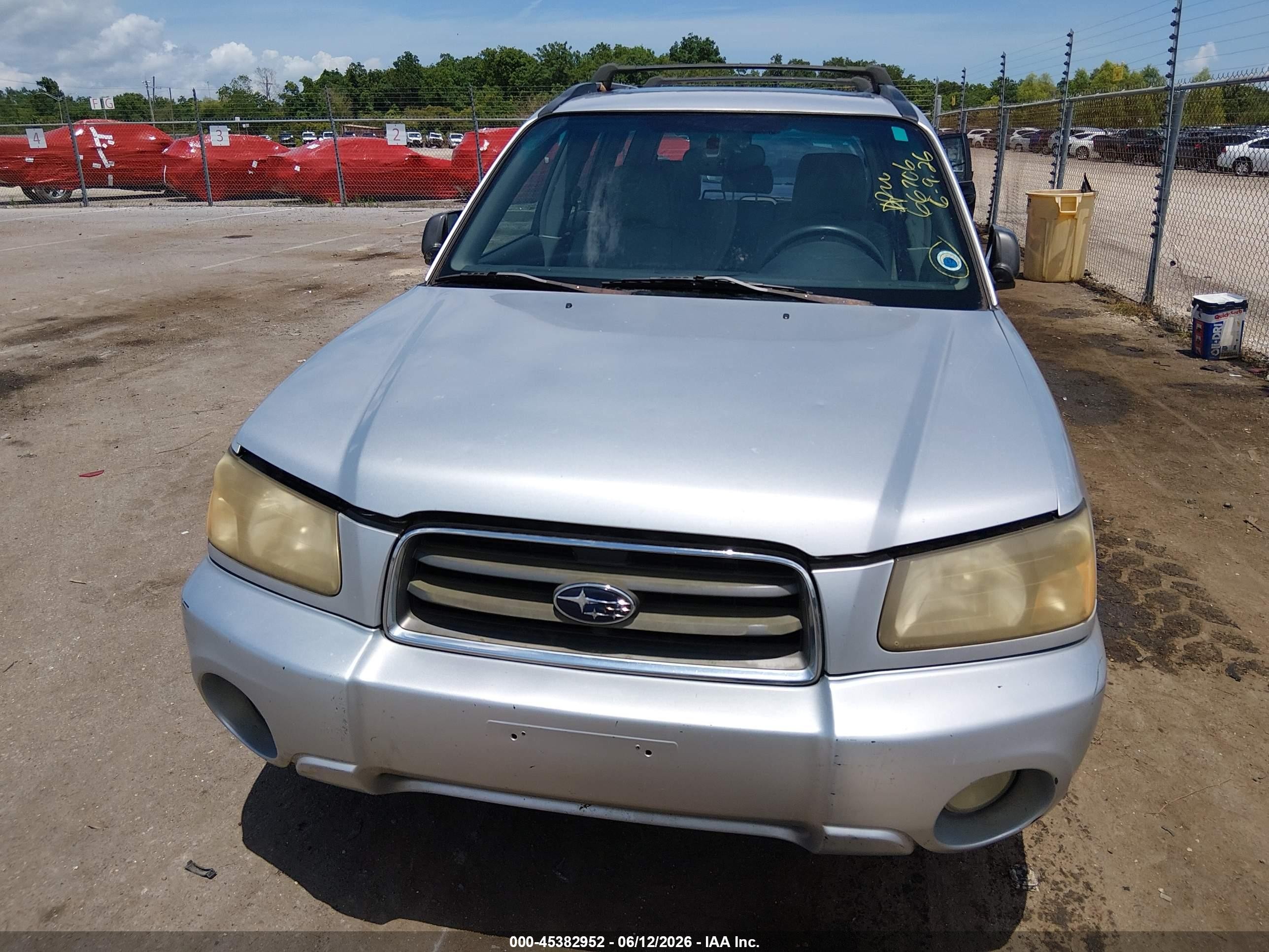 2003 Subaru Forester Xs Silver vin: JF1SG65663H760773