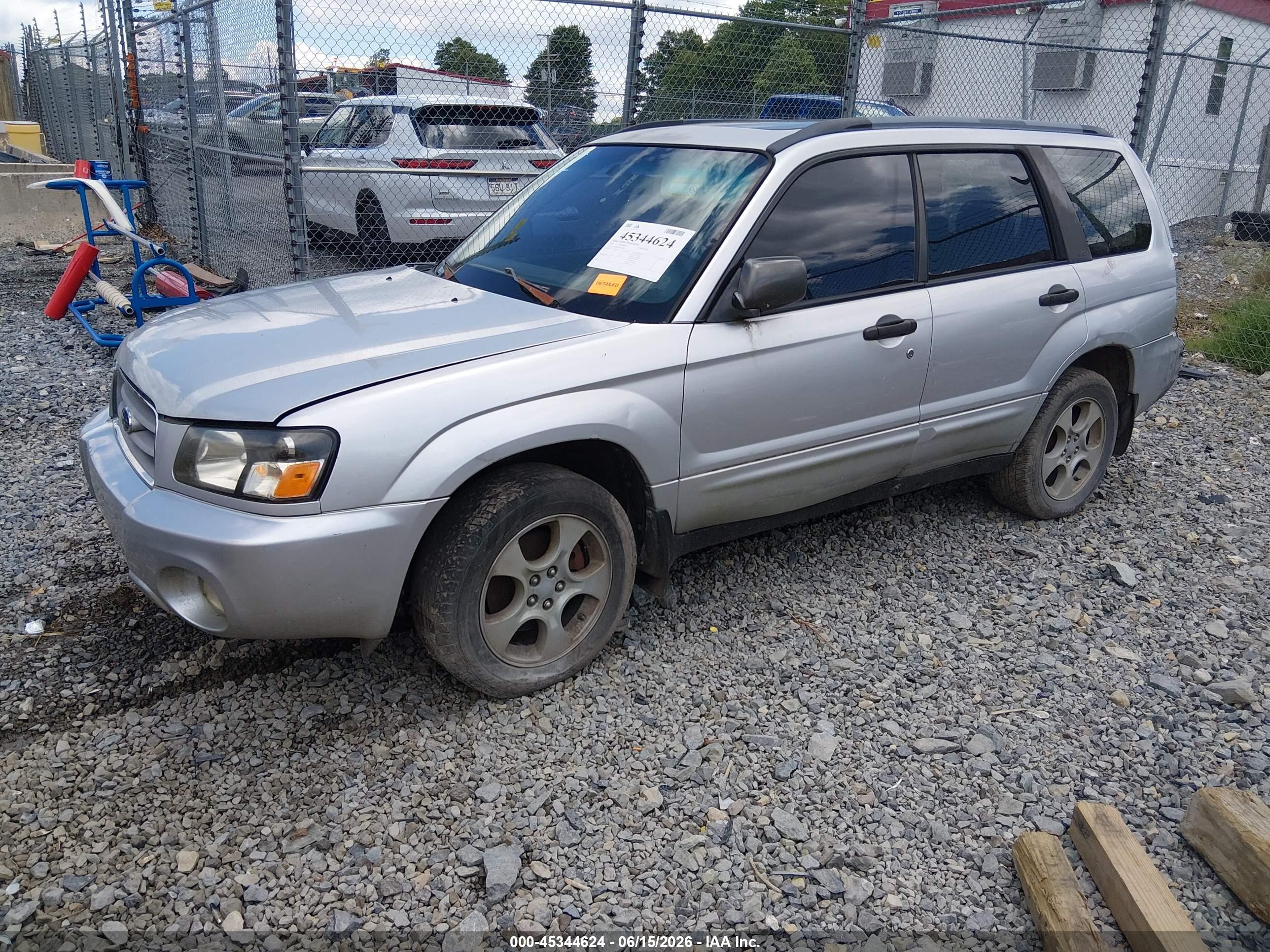 2003 Subaru Forester Xs Silver vin: JF1SG65663H764080