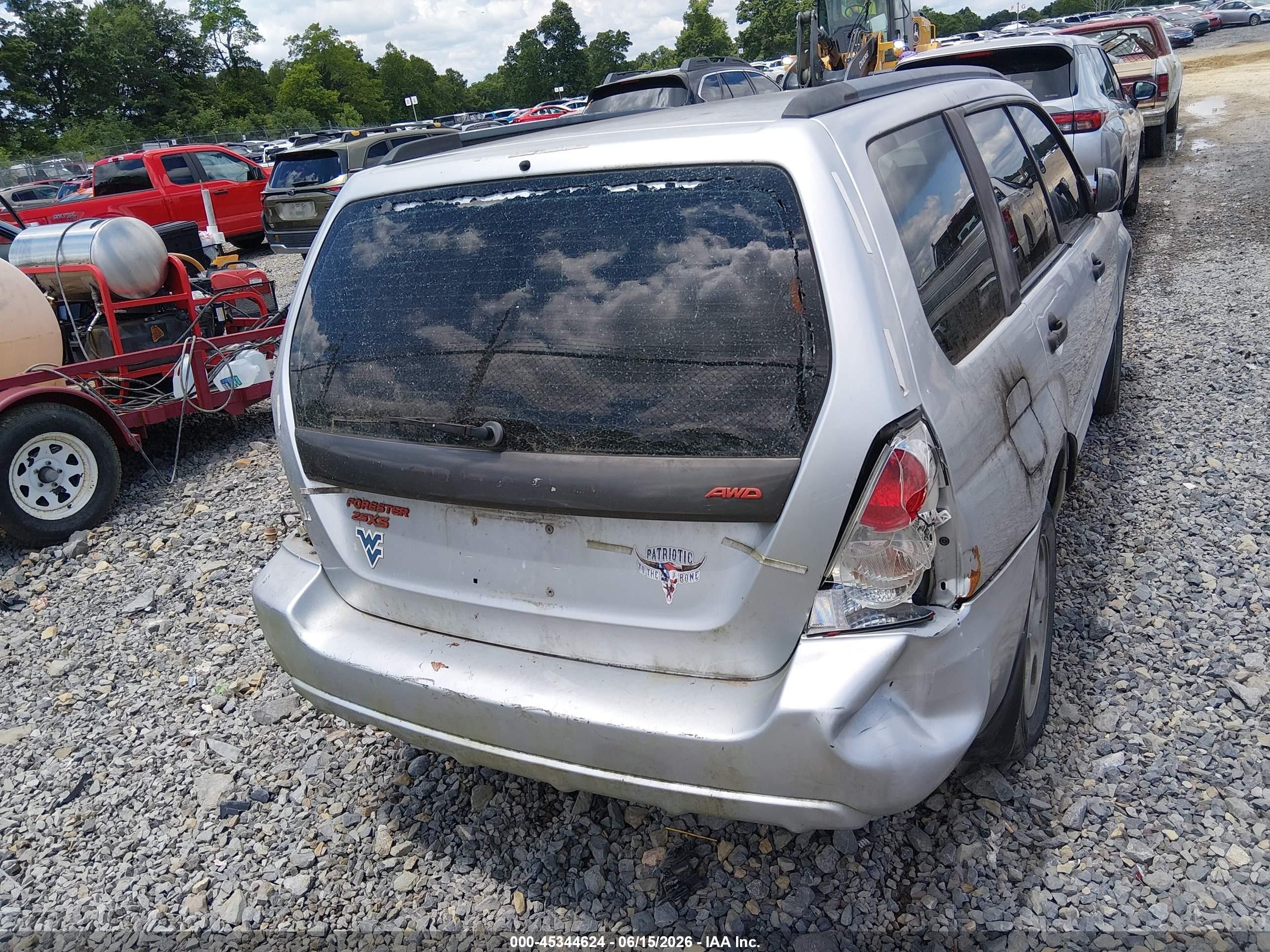 2003 Subaru Forester Xs Silver vin: JF1SG65663H764080