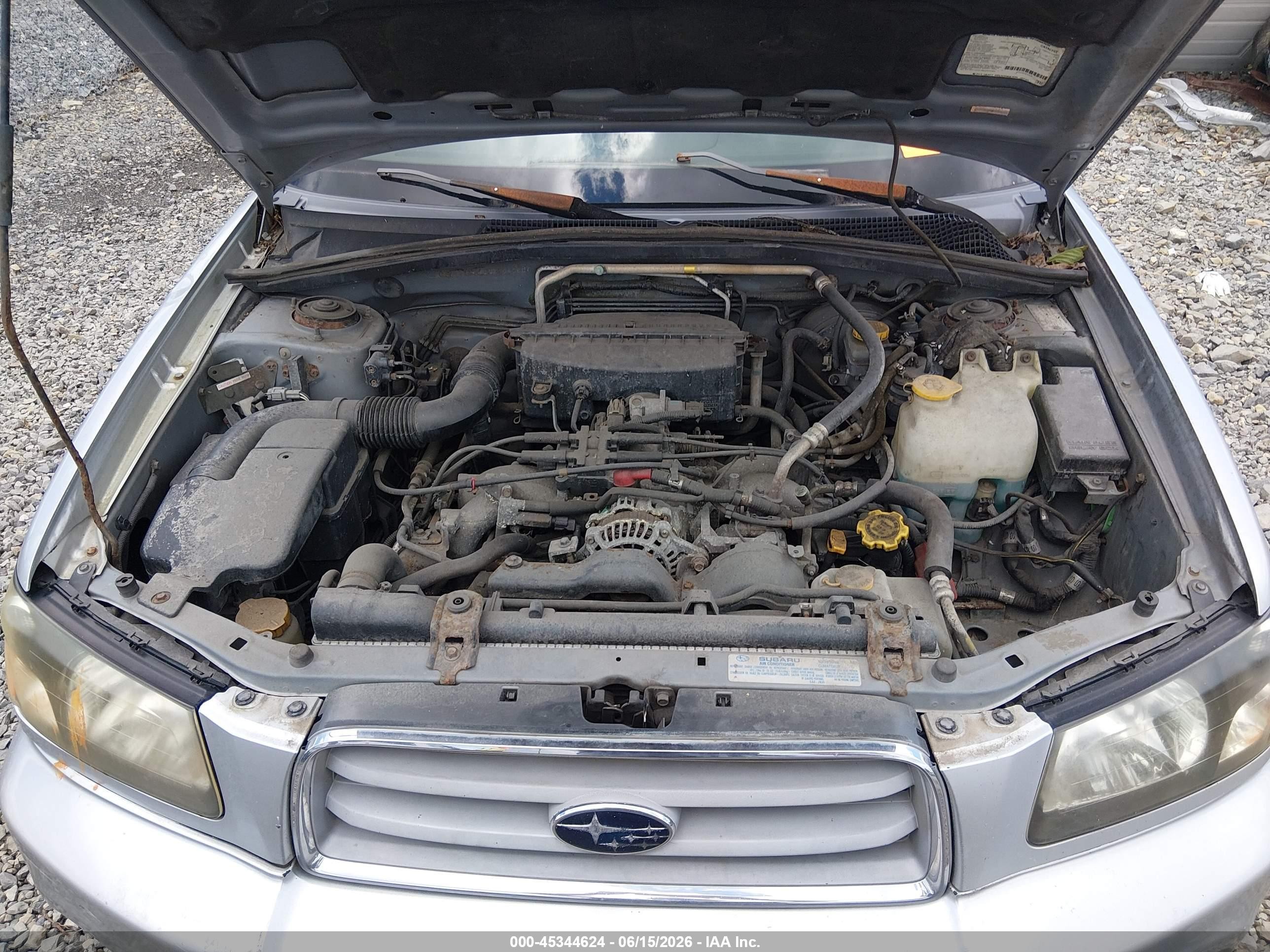 2003 Subaru Forester Xs Silver vin: JF1SG65663H764080