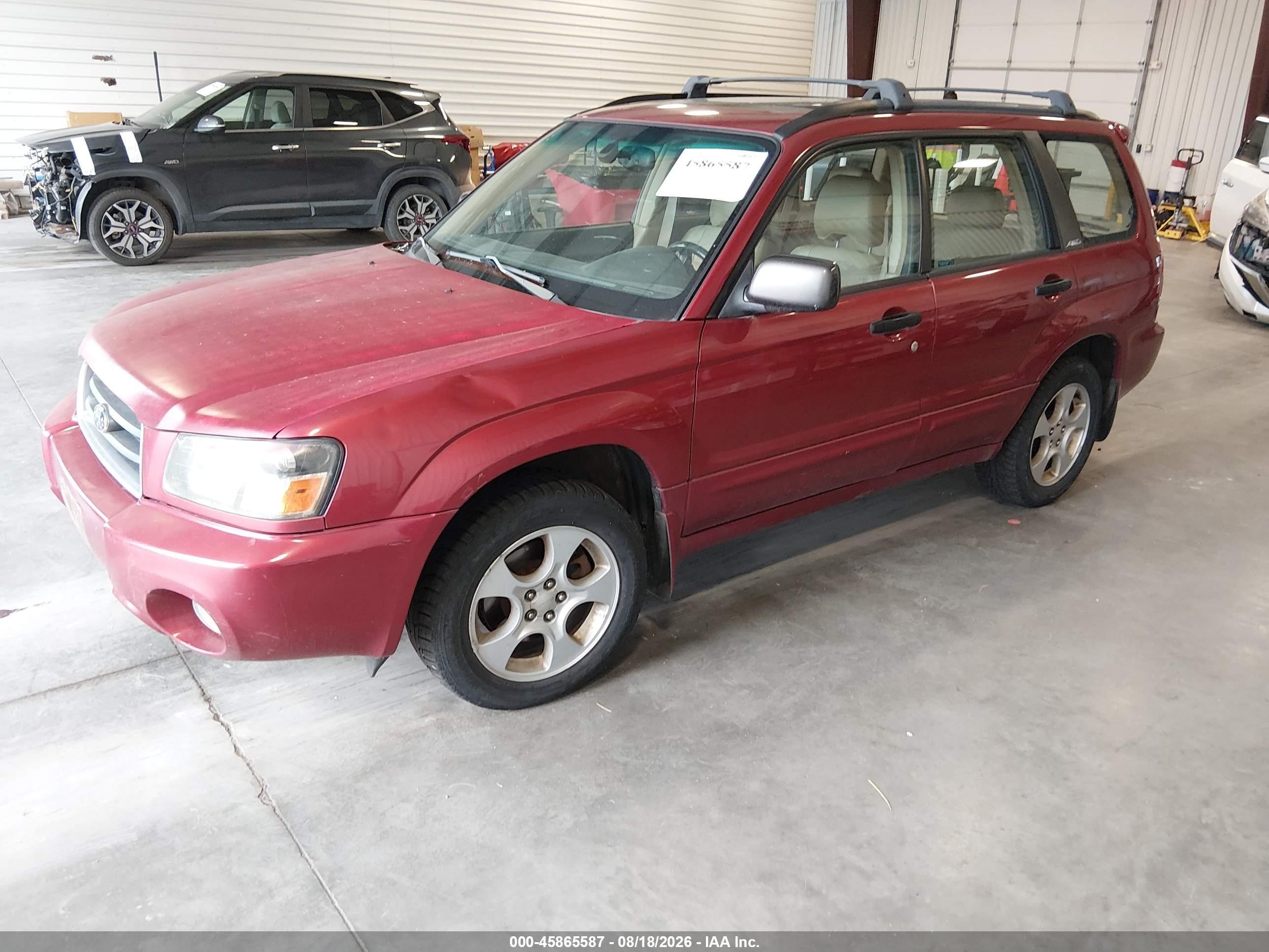 2004 Subaru Forester 2.5xs Red vin: JF1SG65664H752237