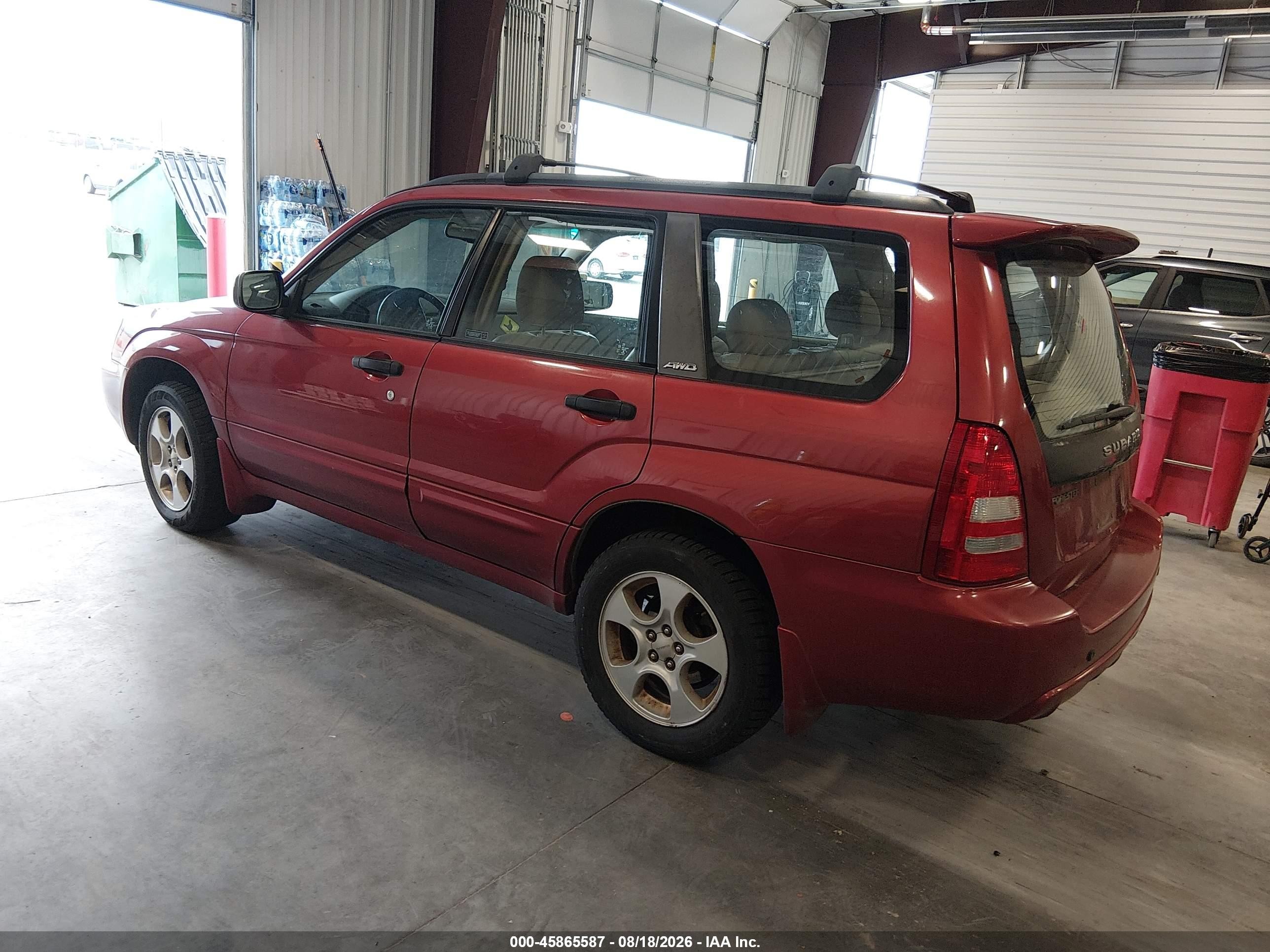 2004 Subaru Forester 2.5xs Red vin: JF1SG65664H752237