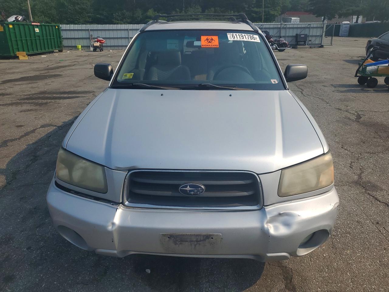 2004 Subaru Forester 2.5xs Silver vin: JF1SG65664H763478