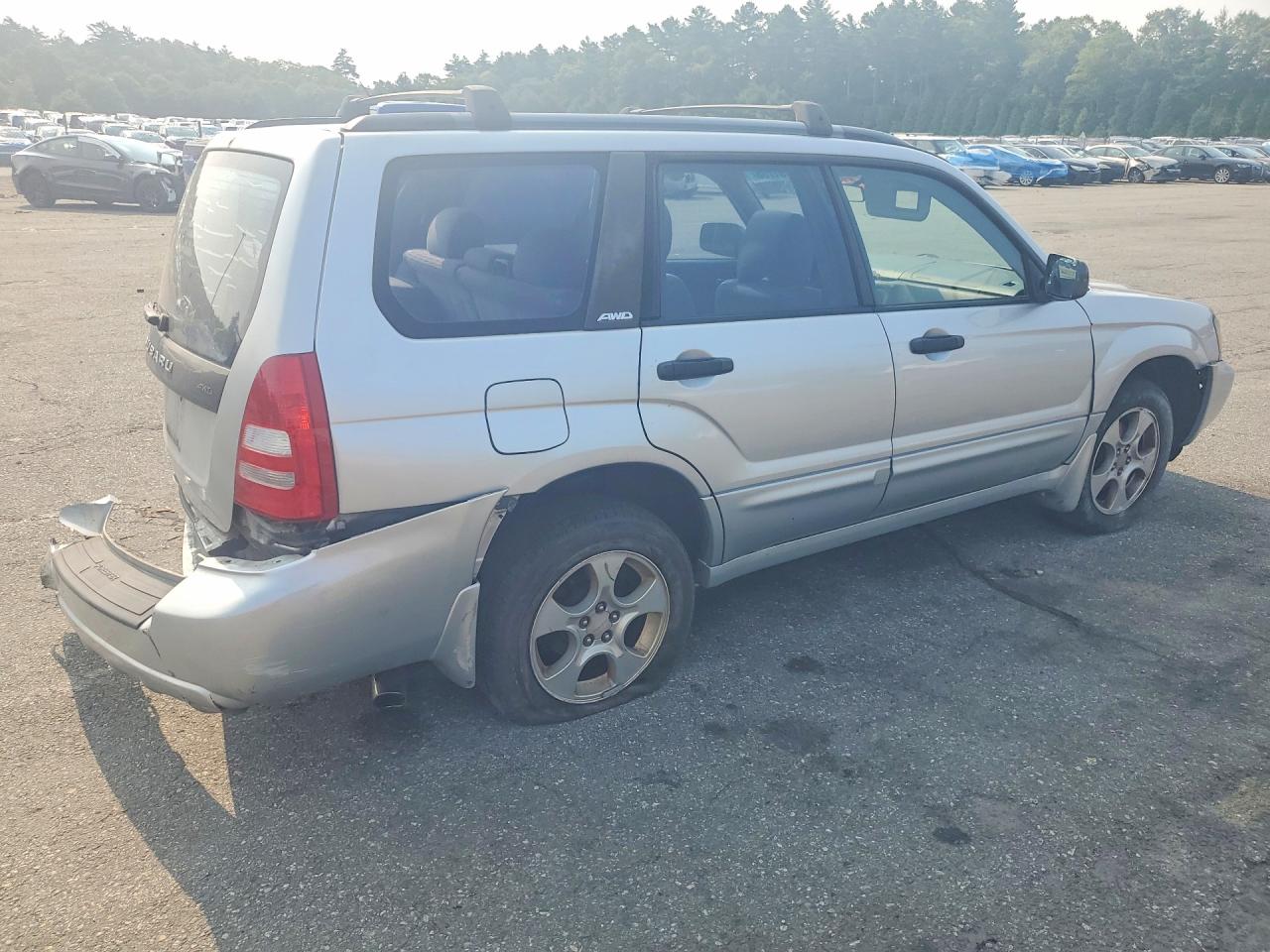 2004 Subaru Forester 2.5xs Silver vin: JF1SG65664H763478